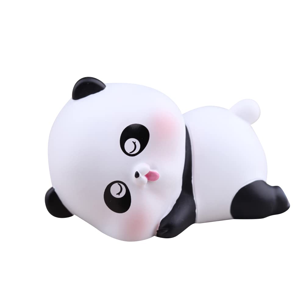 Cute Panda Car Dashboard Ornament - Resin Animal Figure for DIY Decoration, Cake Topper, and Home Accessories | Perfect for Car Interior, Birthday Cakes, and Gift Giving