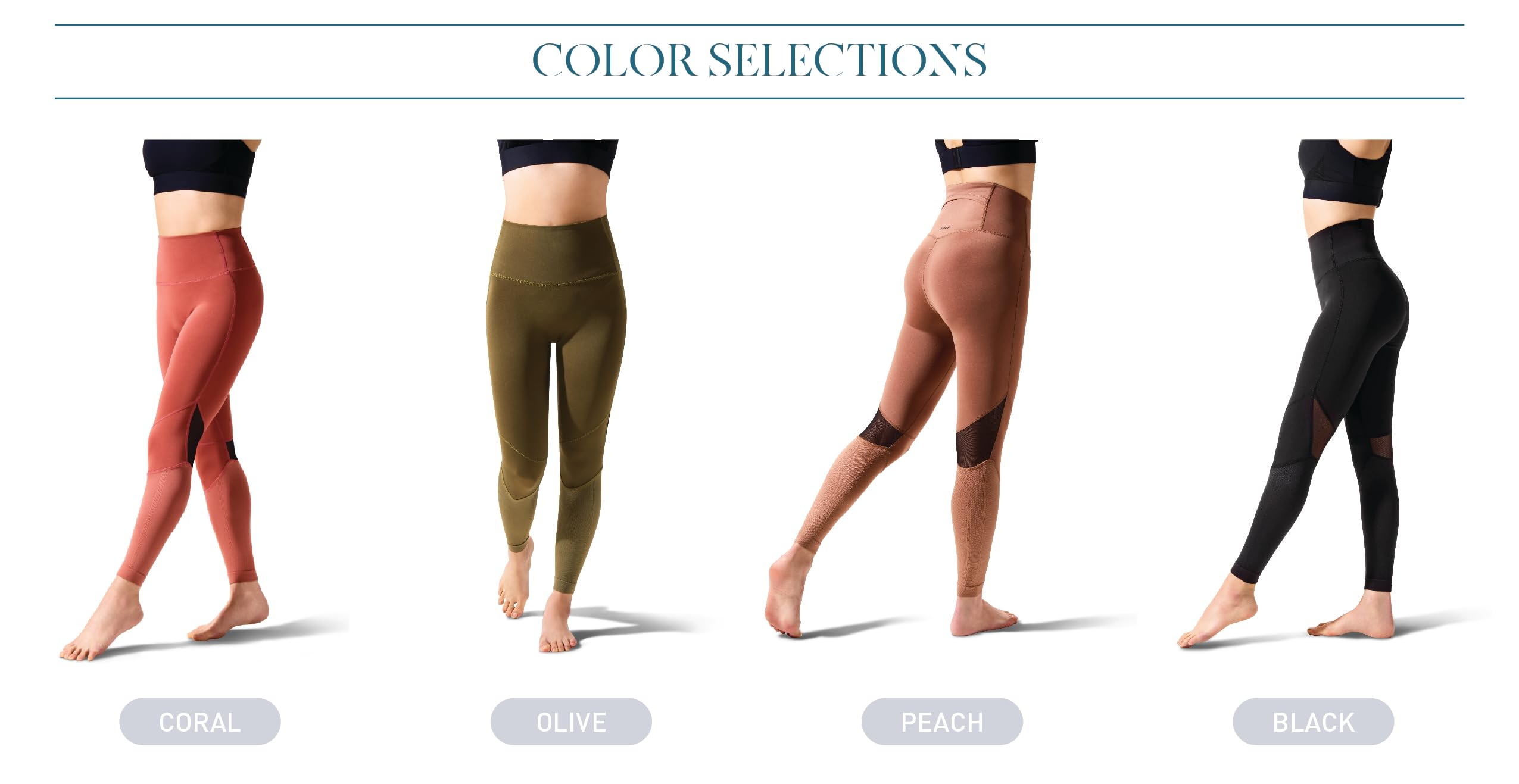 20-30 mmHg Compression Leggings for Women - High Waist 26