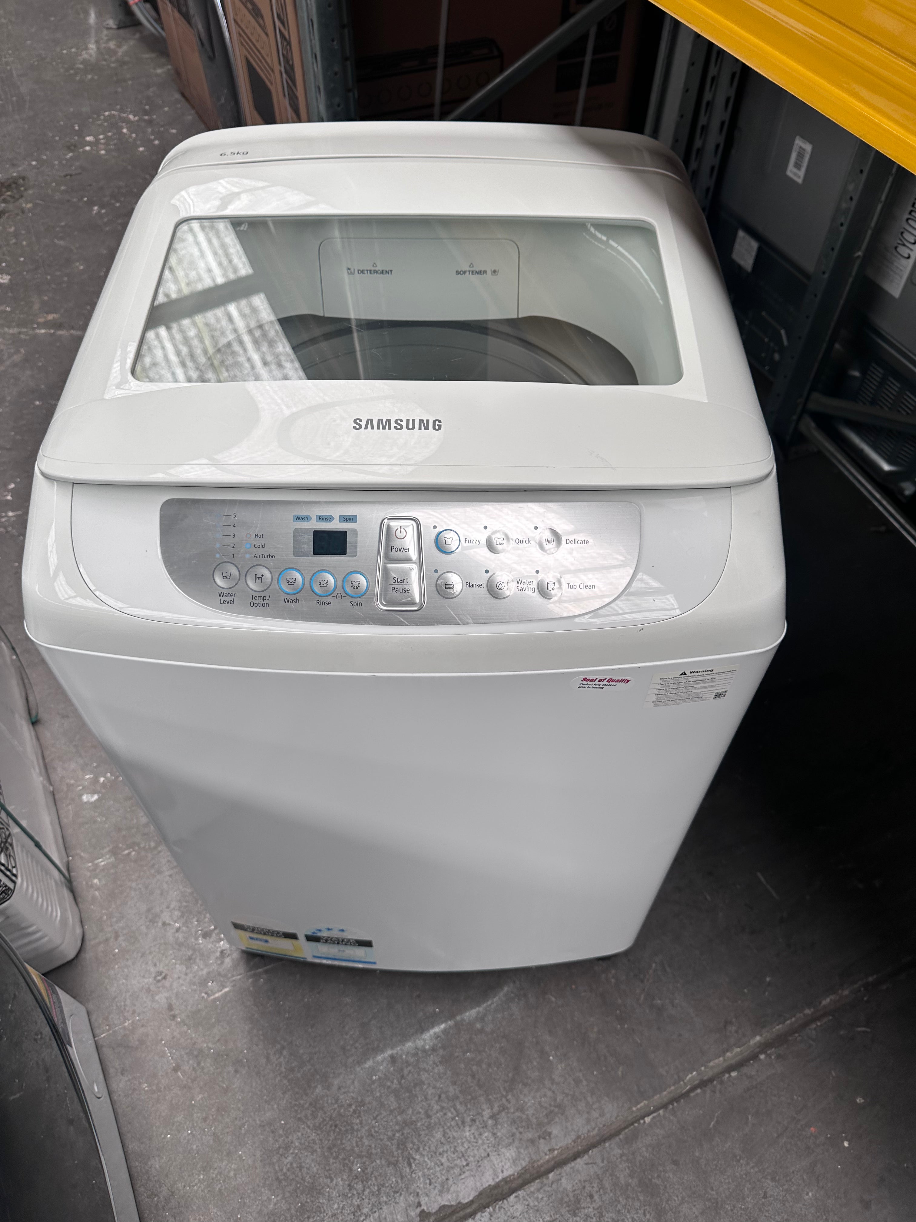 Refurbished Samsung 6.5kg Top Load Washing Machine - Energy Efficient Laundry Solution for Small Apartments & Dorms