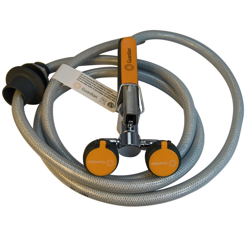 Guardian G5022 Emergency Eyewash & Drench Hose Unit - Deck Mounted Safety Equipment for Laboratories & Industrial Workplaces | OSHA Compliant Eye Wash Station