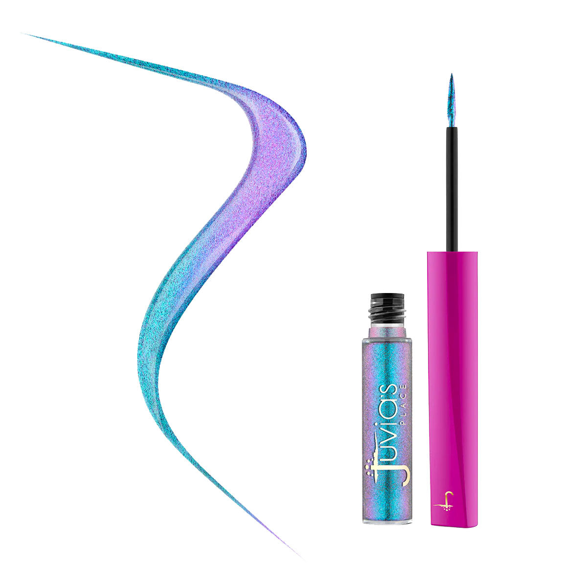 Afrogalactic Glitter Eyeliner - Vibrant Long-Lasting Liquid Eye Makeup for Parties, Festivals & Cosplay | Waterproof & Hypoallergenic