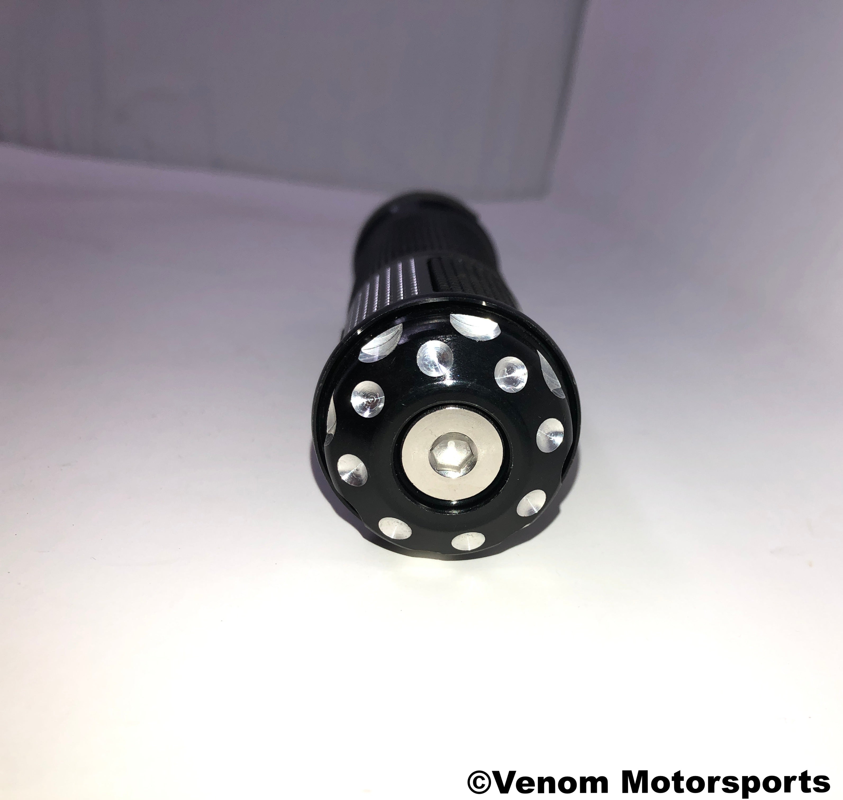 X18 50cc GY6 Motorcycle Replacement Handgrips Set - Left & Right Side (Black) - Compatible with Scooters & ATVs - Perfect for Comfort & Vibration Control While Riding