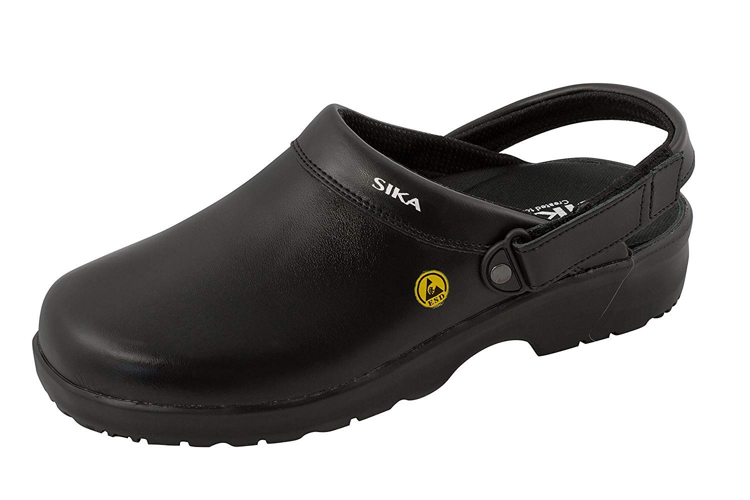 SIKA 19467 Fusion ESD Anti-Slip Clog Shoes - Non-Slip Work Shoes for Pharmaceutical, Food Industry, Hospital, Healthcare, Catering (HORECA), Kitchen Staff, Service & Cleaning Professionals - Ideal for Wet & Slippery Work Environments