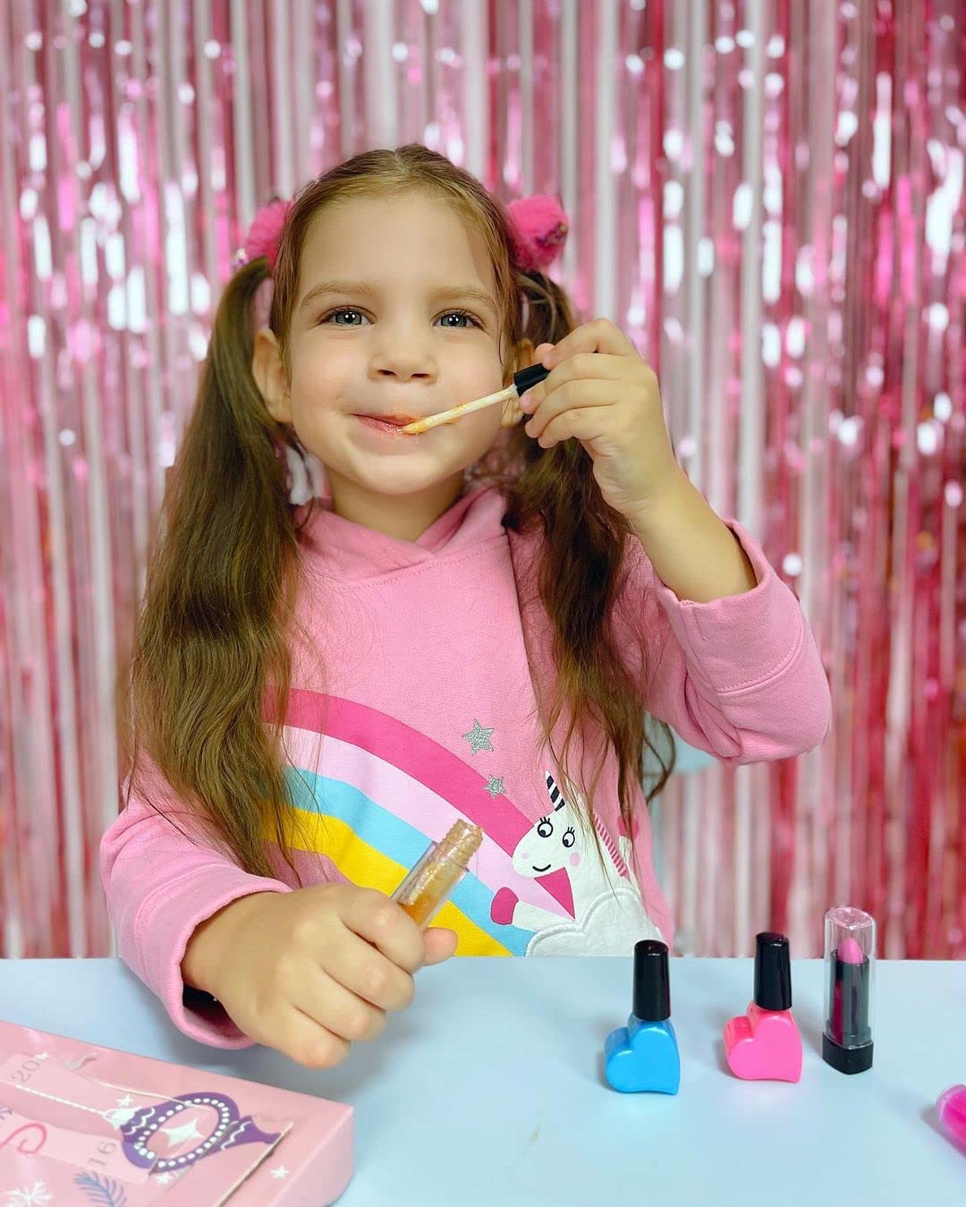 MJartoria 2024 Christmas Makeup Advent Calendar for Girls, Teens & Women - Beauty Lipstick, Butterfly Necklace Pendant Jewelry Set - Unique Holiday Gift for Makeup Lovers & Fashion Enthusiasts (Perfect for Christmas Countdown, Birthday Presents & Special Occasions)