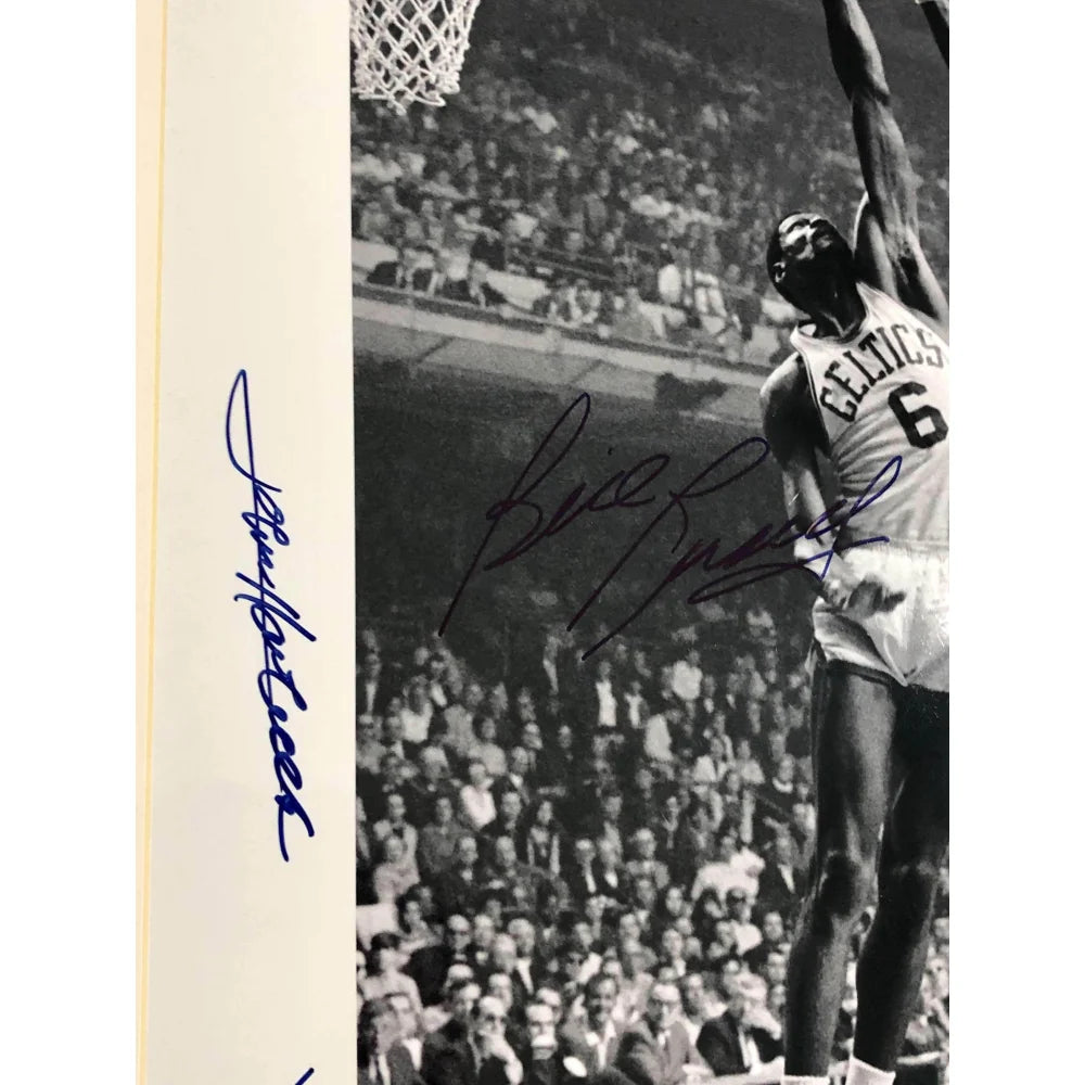NBA 50 Greatest Players Autographed 16x20 Photo Frame - JSA Certified with Russell, Erving, Barkley, Jabbar +6 Legends - Perfect for Sports Memorabilia Collection & Man Cave Decor