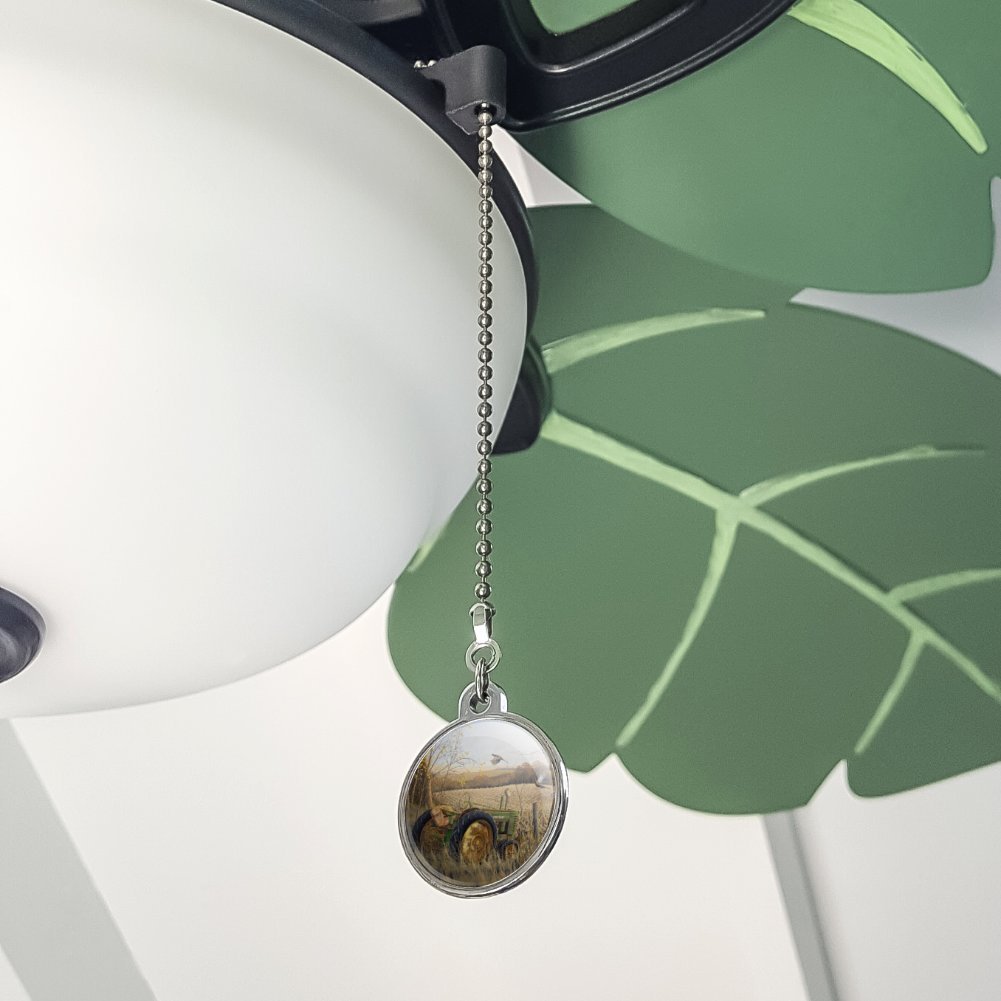 Farm Tractor Ceiling Fan Pull Chain - Decorative Light Switch Pull for Home, Kitchen, Bedroom & Farmhouse Decor