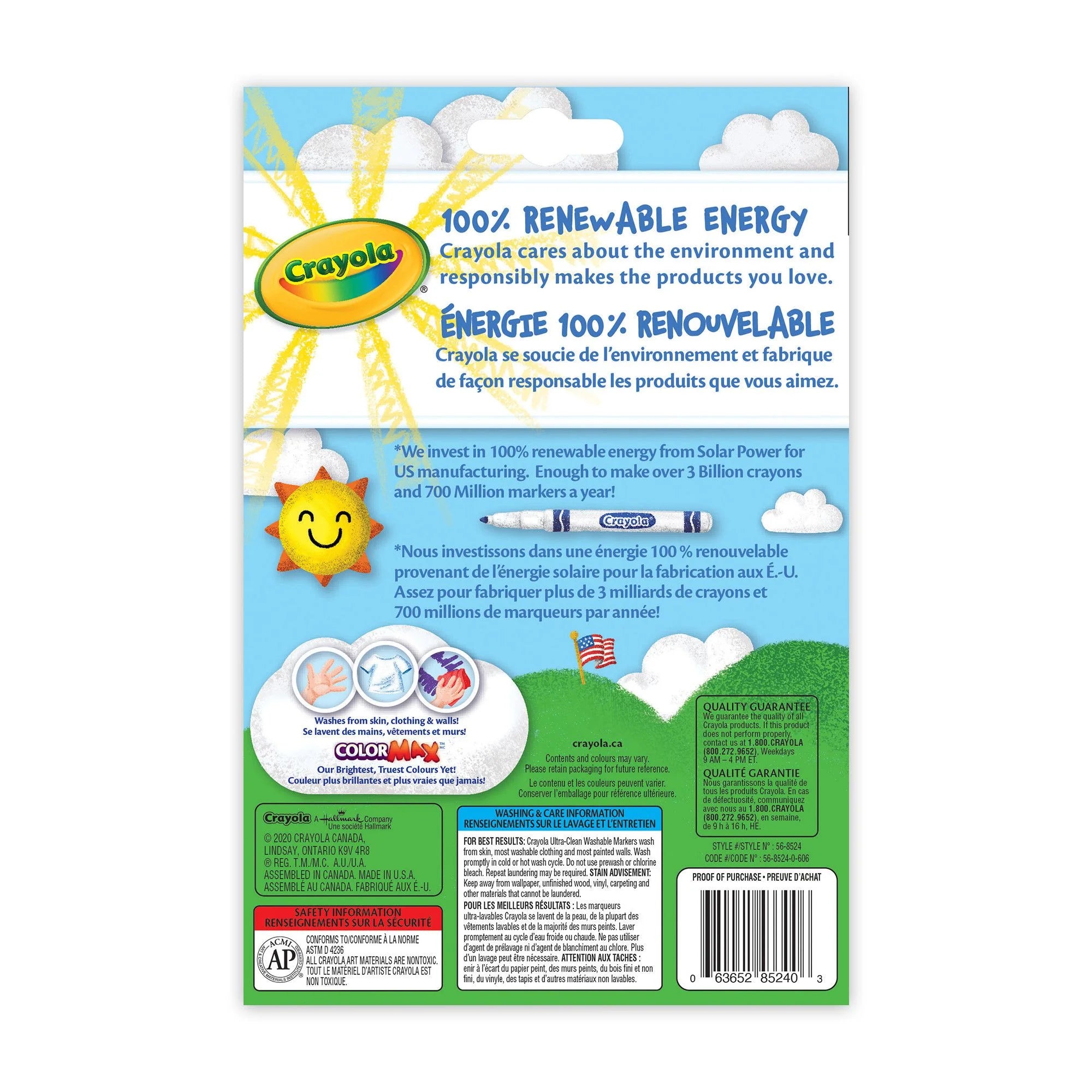 Crayola Washable Fine Line Markers, 24 Count - Vibrant Colors for Kids Art Projects, School Supplies & Creative Drawing