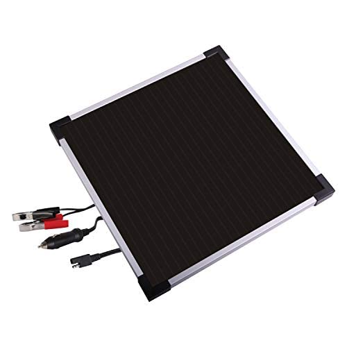 Koolatron 12V Solar Trickle Charger - 6W 415mAh Portable Battery Maintainer for Cars, Boats, RVs & Outdoor Adventures - Ideal for Camping, Road Trips & Off-Grid Power