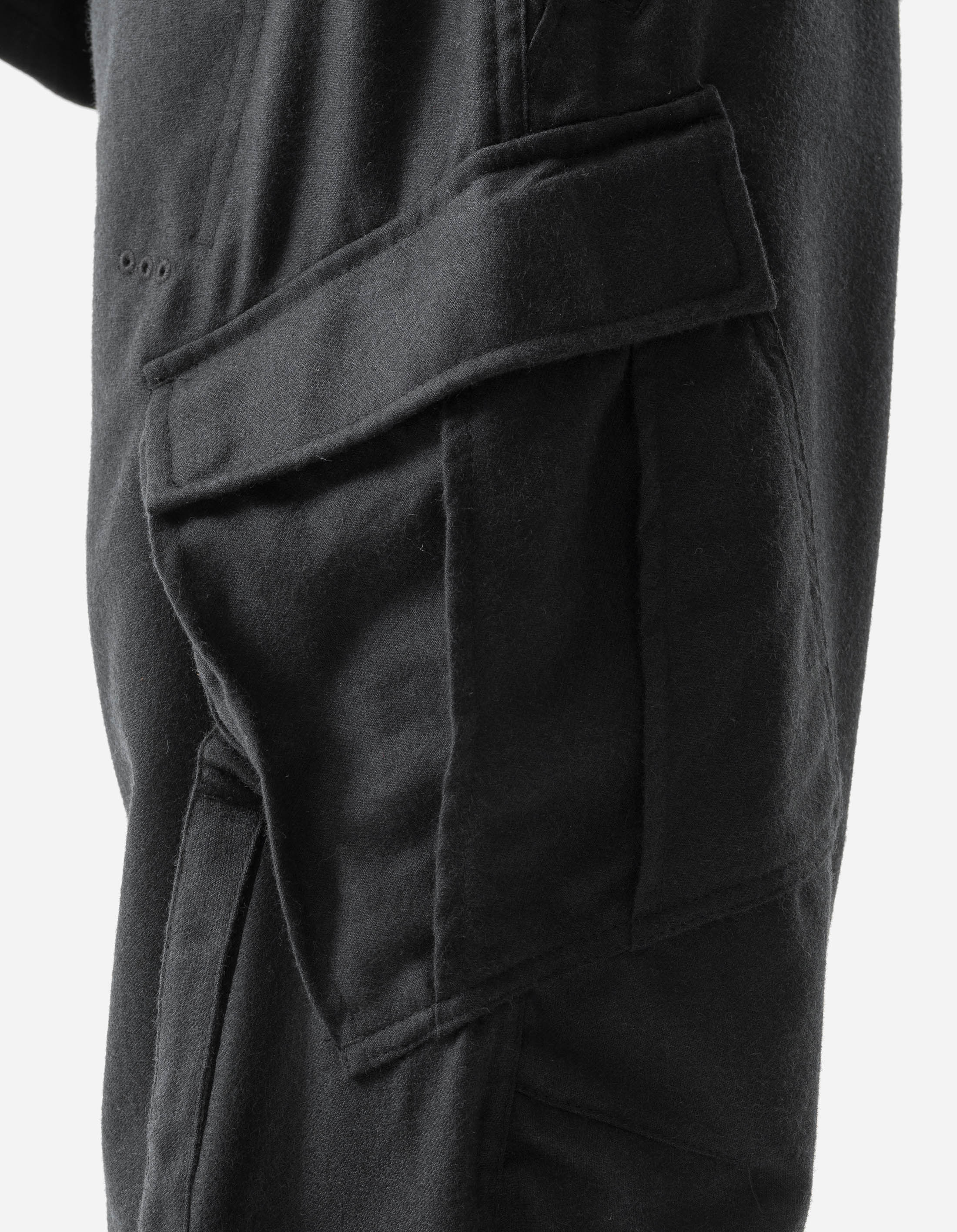 6068 Merino Wool Cargo Track Pants for Men - Breathable & Comfortable Outdoor Hiking Jogging Pants in Black - Perfect for Camping, Travel & Workout