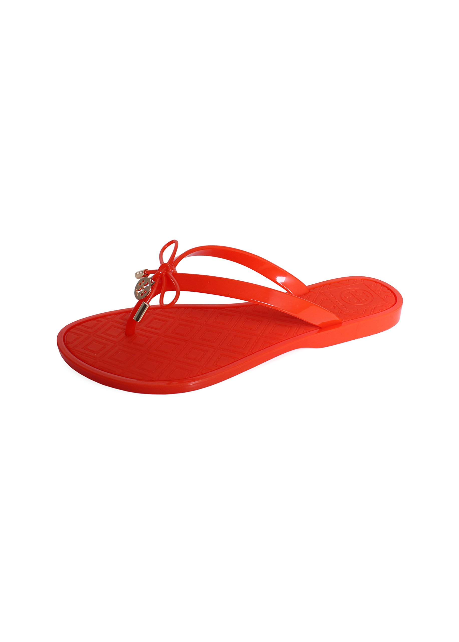 Tory Burch Jelly Bow Thong Flip Flops - Women's Comfortable Flat Sandals for Beach, Pool & Summer Outfits