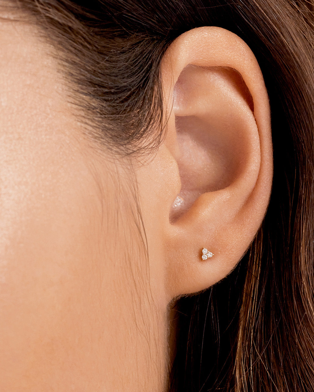 Diamond Jolie Single Stud Earrings - 14K Gold Solitaire Stud Earrings for Women - Perfect for Everyday Wear, Gift Giving & Special Occasions