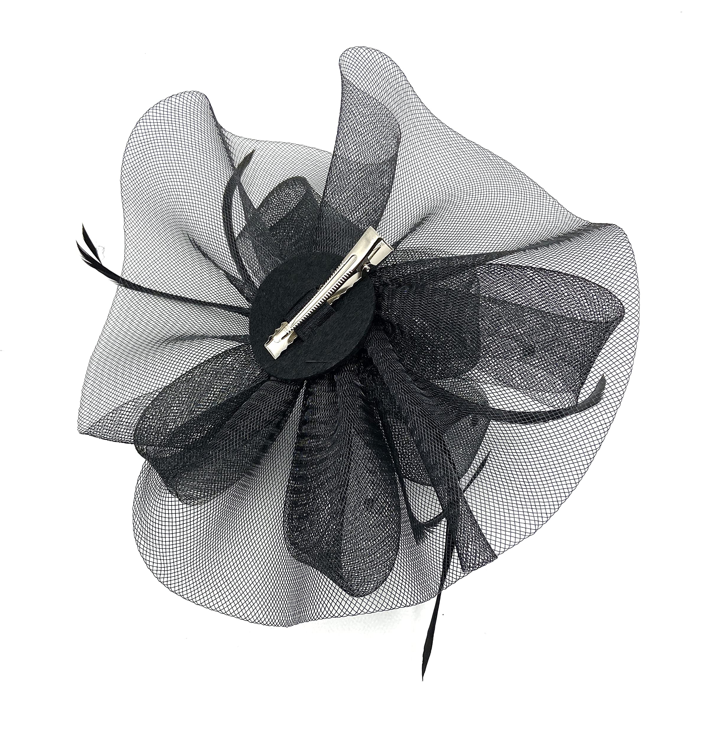 Ladies Large Feather Alice Band Hair Clip - Elegant Fascinator for Weddings, Races, Royal Ascot, Garden Parties & Summer Events