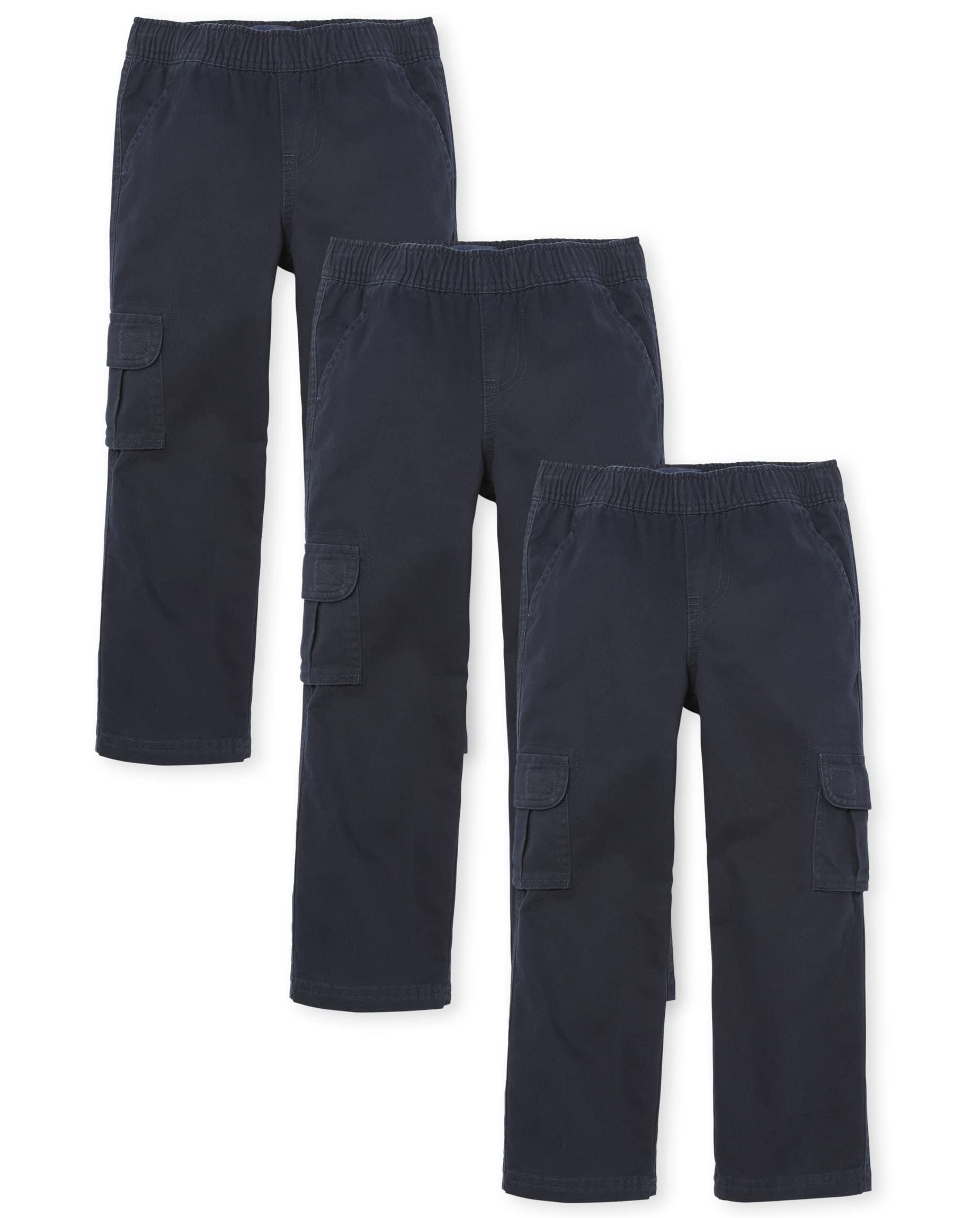 The Children's Place Boys Pull On Cargo Pants - Comfortable Stretch Fit Casual Pants for Kids | Perfect for School, Play & Outdoor Activities