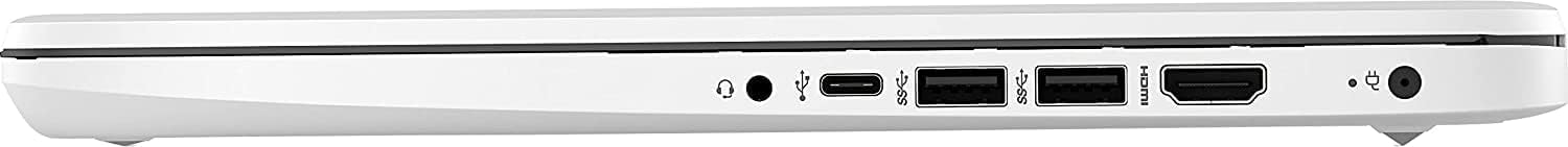HP 14 Inch HD Laptop - Intel Celeron N4120, 4GB DDR4 RAM, 64GB eMMC, UHD Graphics 600 - Snow White (Renewed) | Perfect for Remote Work, Online Classes & Home Office