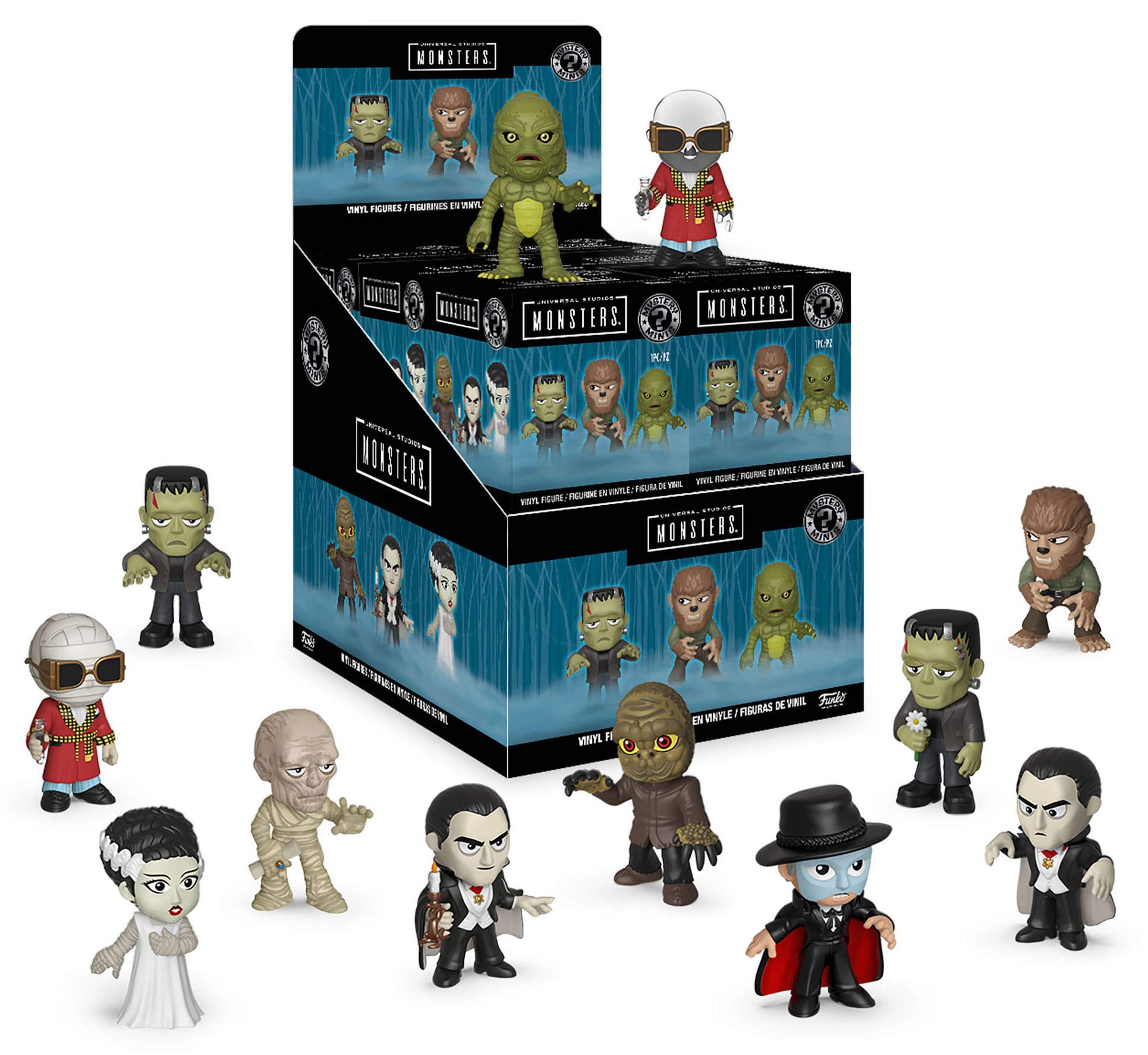 Funko Mystery Minis Universal Studios Classic Monsters 12-Piece Collectible Figure Set - Perfect for Horror Fans, Gift Giving & Display Collections