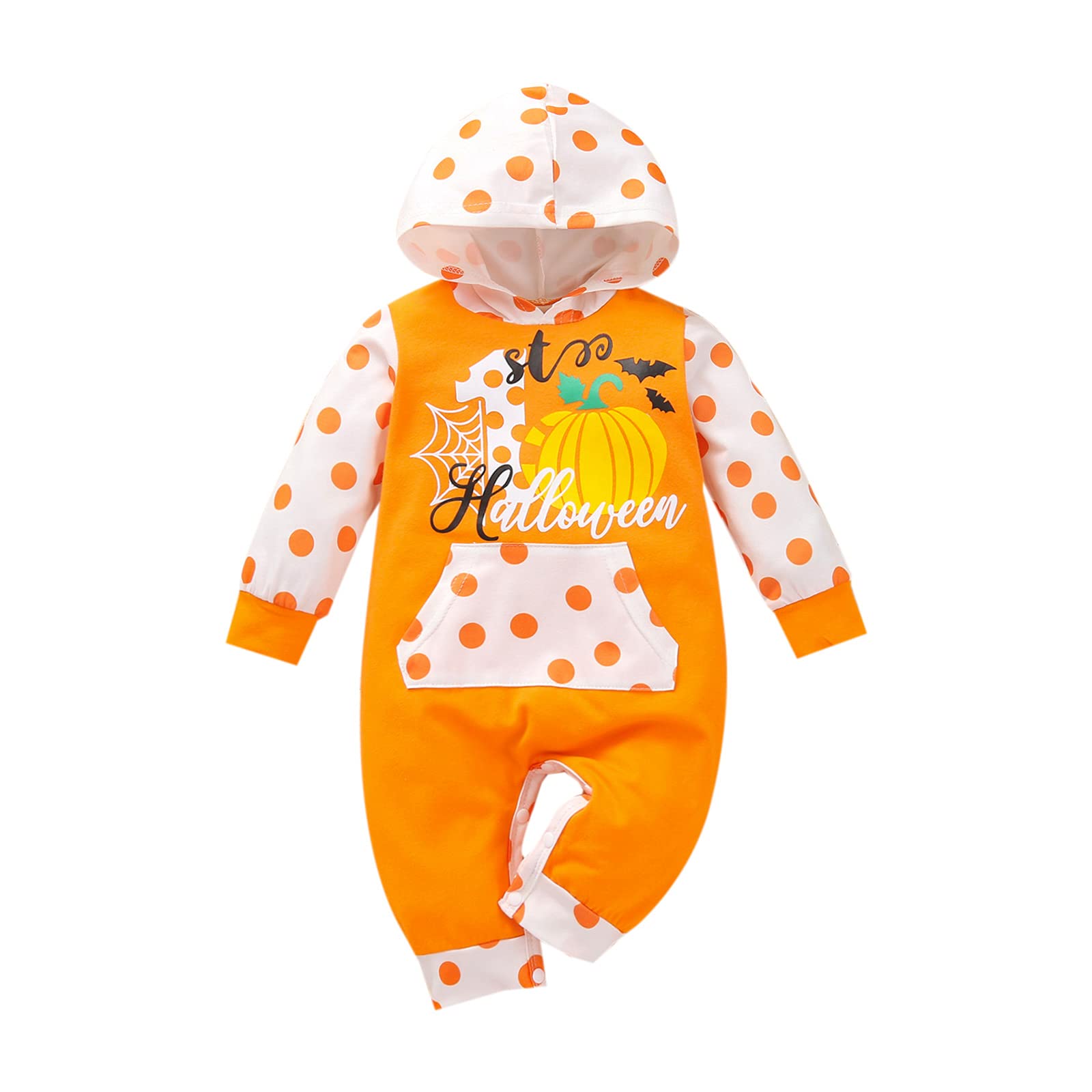 Newborn Baby Bodysuit - Unisex Halloween One-Piece Jumpsuit Outfit for Boys & Girls | Soft Cotton Infant Romper for Costume Parties & Photo Shoots