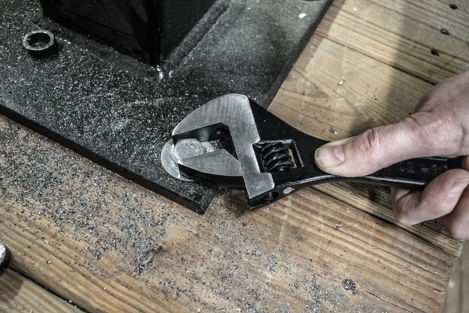 Century Drill & Tool 72626 12-Inch Adjustable Wrench - Heavy Duty Steel Construction for Plumbing, Automotive & DIY Home Repairs