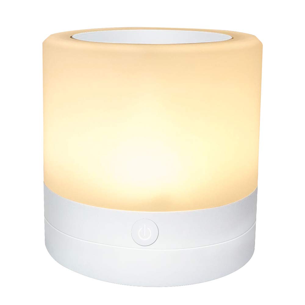 Rechargeable LED Touch Night Light - 6 Colors Adjustable, Smart Bedside Table Lamp with Touch Control, Perfect for Breastfeeding, Kids Room, and Bedroom Lighting