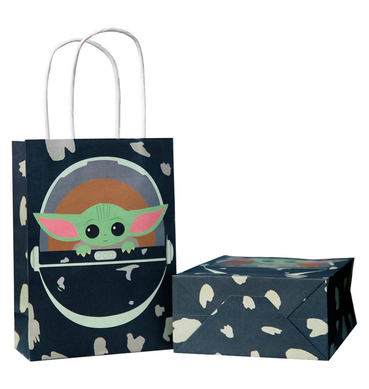 12 PCS The Child Goody Bags for Birthday Party - Colorful Paper Gift Bags with Handles, Party Favors & Supplies for Kids Birthday Celebration | Perfect for Birthday Gifts, Classroom Treats & Party Decorations