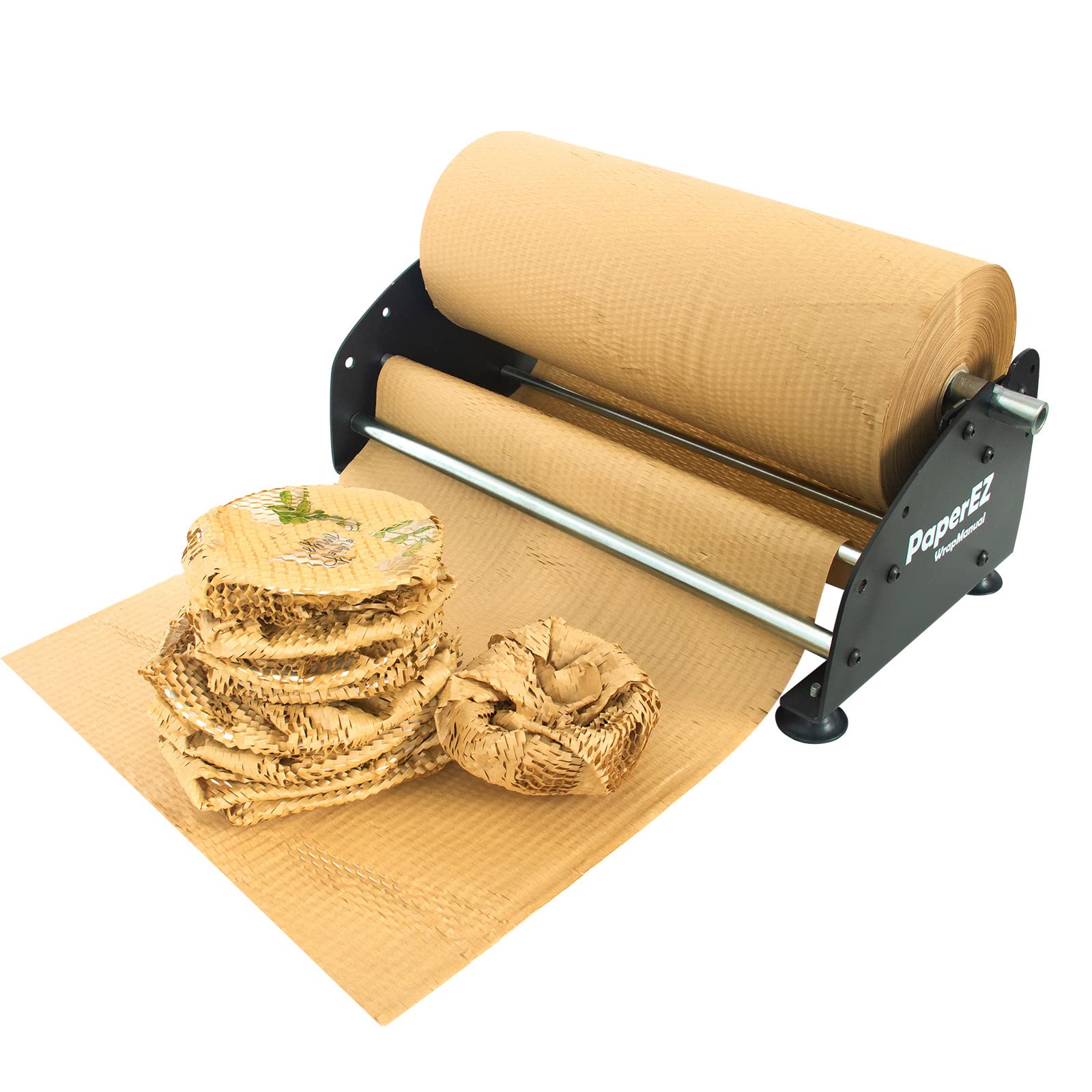Honeycomb Packing Paper Roll Dispenser - Manual Wrapping Paper Machine for Small Business & Shipping | Eco-Friendly Packaging Solution for Gifts, Fragile Items & E-commerce Shipping