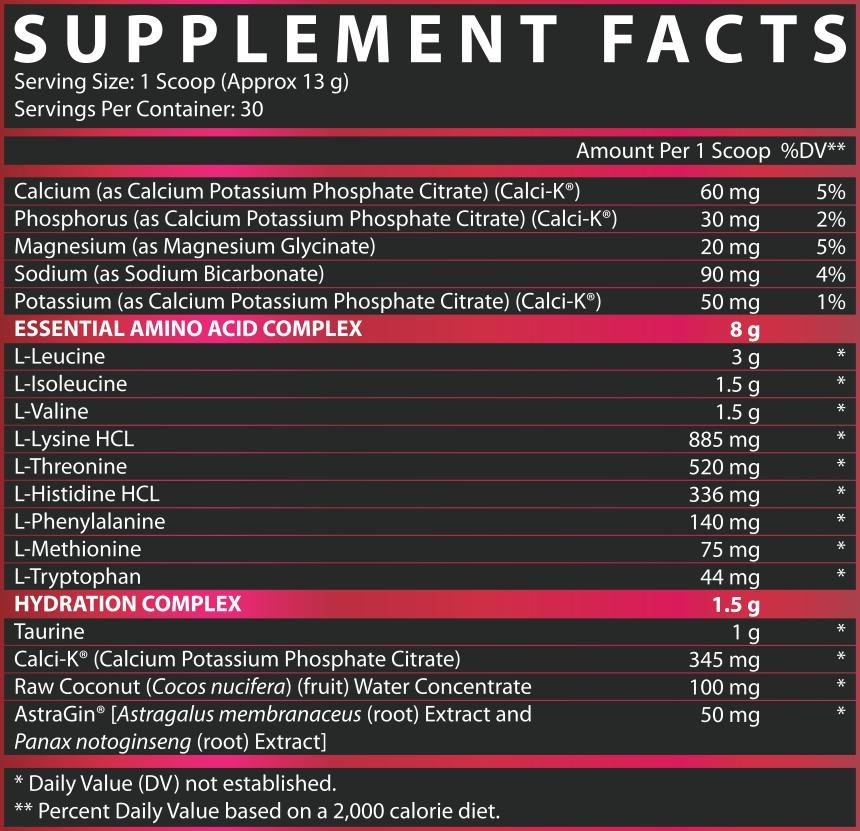Nutrex EAA+ Hydration - Essential Amino Acid Supplement for Hydration & Recovery | Pre-Workout, Post-Workout & Active Lifestyle Support