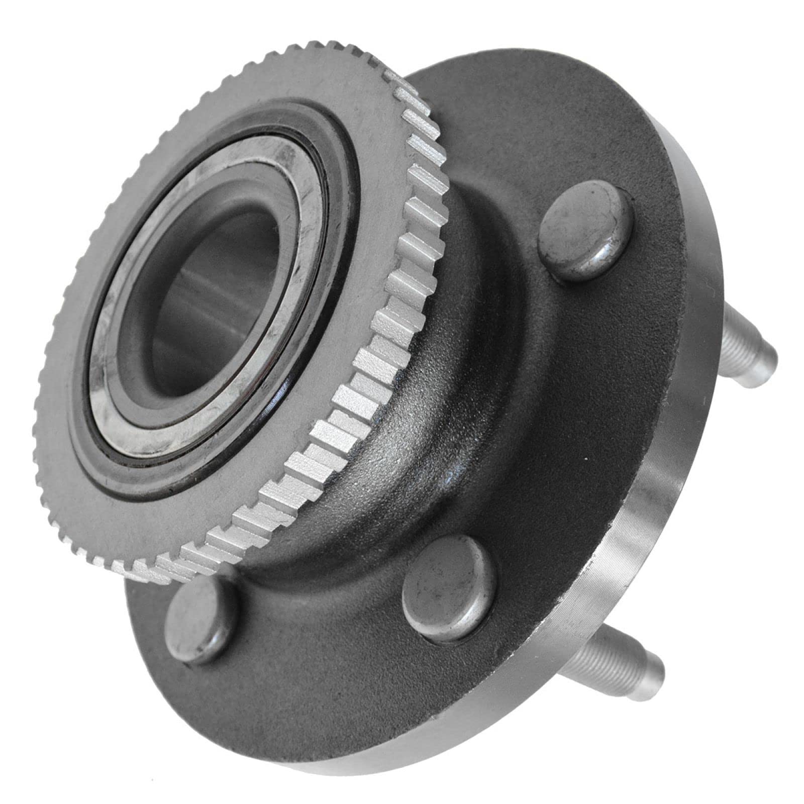 TRQ Premium Wheel Bearing Hub Assembly with High-Performance Brake Rotor & Ceramic Brake Pads - Complete Front Kit for Smooth & Safe Driving | Perfect for Daily Commute, Highway Travel & Towing
