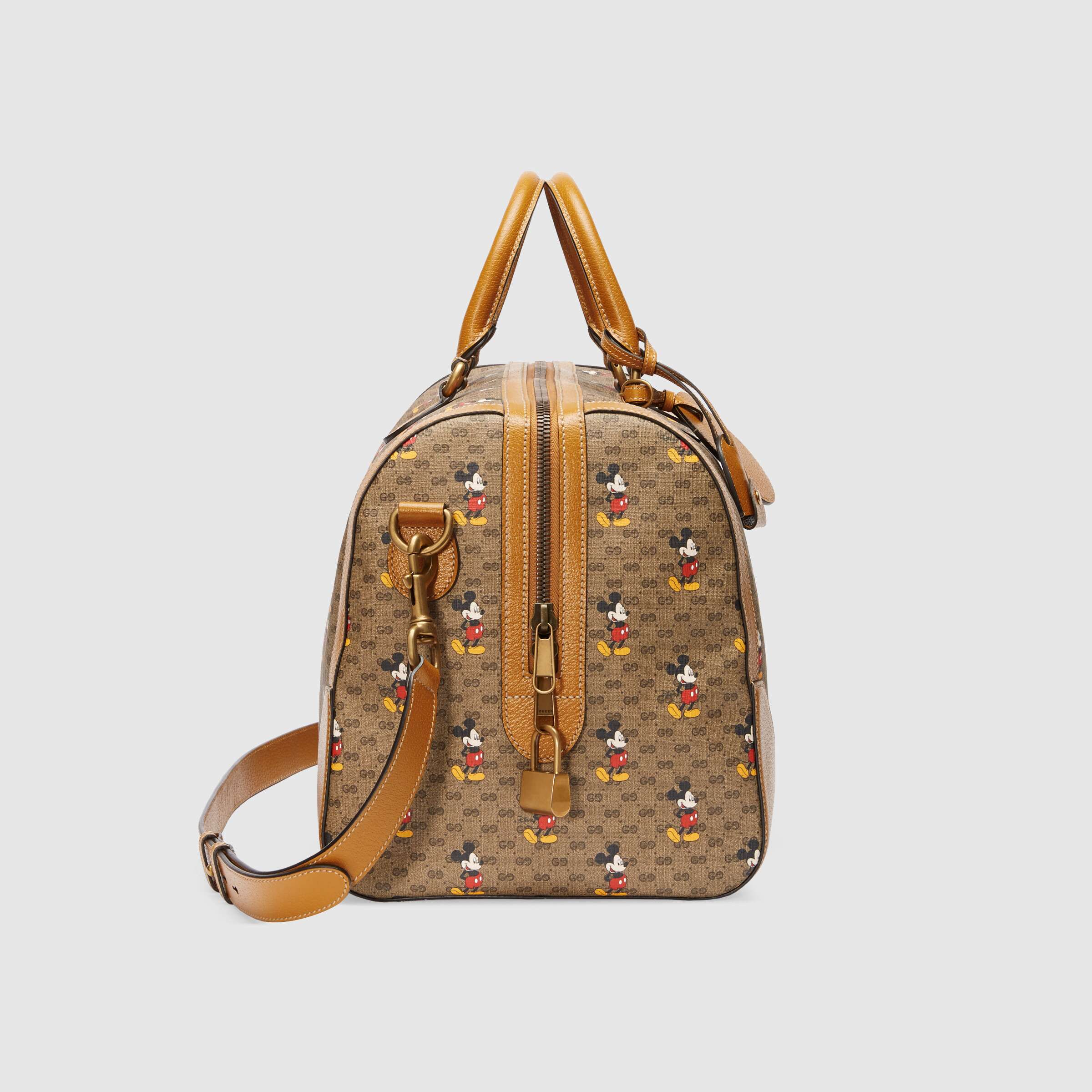 Gucci Disney x Gucci Medium Travel Duffle Bag for Women & Men - Perfect for Weekend Getaways, Gym & Airplane Carry-On Luggage