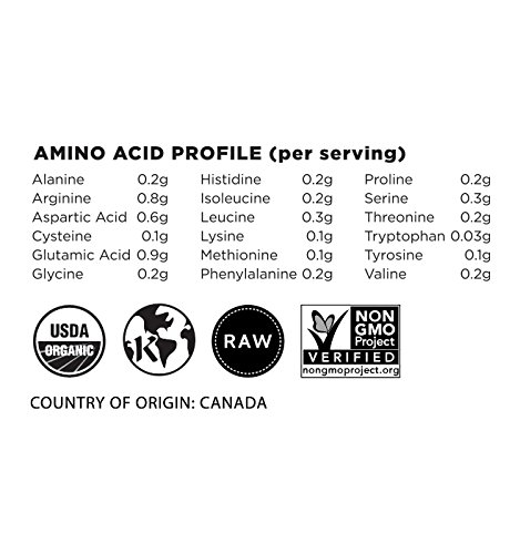 Organic Hemp Protein Powder by Terrasoul Superfoods - 2lb (50% Plant-Based Protein) for Smoothies, Baking & Post-Workout Recovery