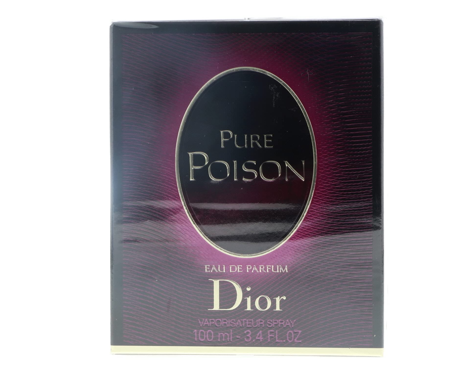 Christian Dior Pure Poison Eau de Parfum Spray for Women, 3.4 oz - Floral Fragrance with Jasmine & Amber Notes - Perfect for Evening Wear & Special Occasions