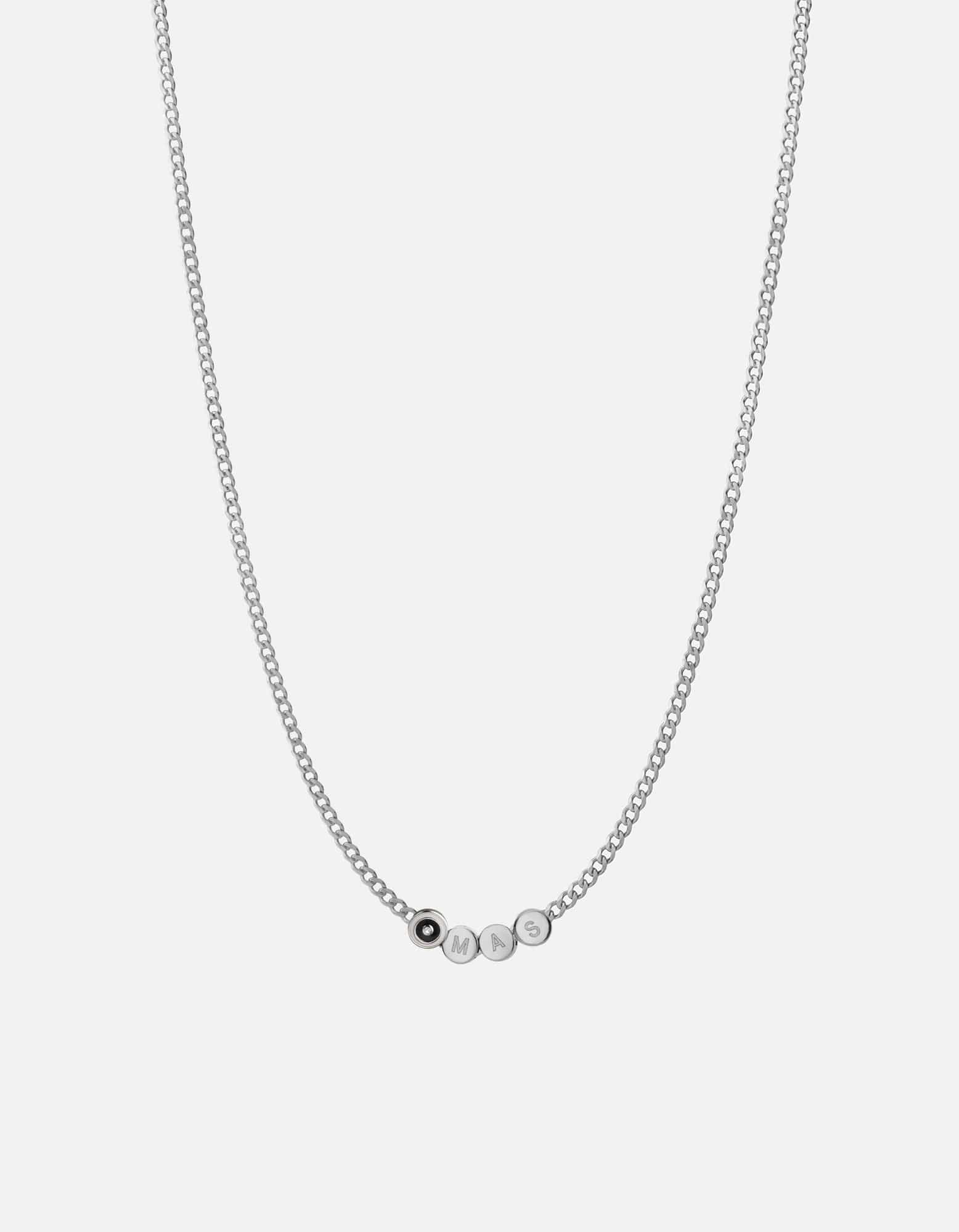 Opus Sapphire Sterling Silver & Black Chain Necklace for Women - Elegant Jewelry Gift for Birthday, Anniversary & Special Occasions