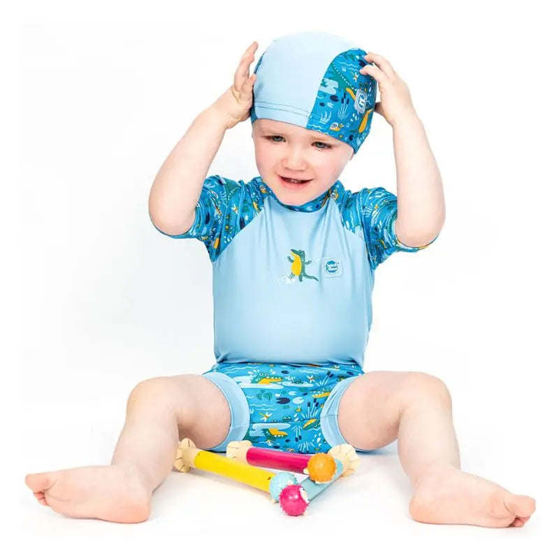 Kids Swim Hats with Cute Duck Designs - 2 Pack Waterproof Swimming Caps for Toddlers & Children | Perfect for Pool, Beach & Summer Water Activities