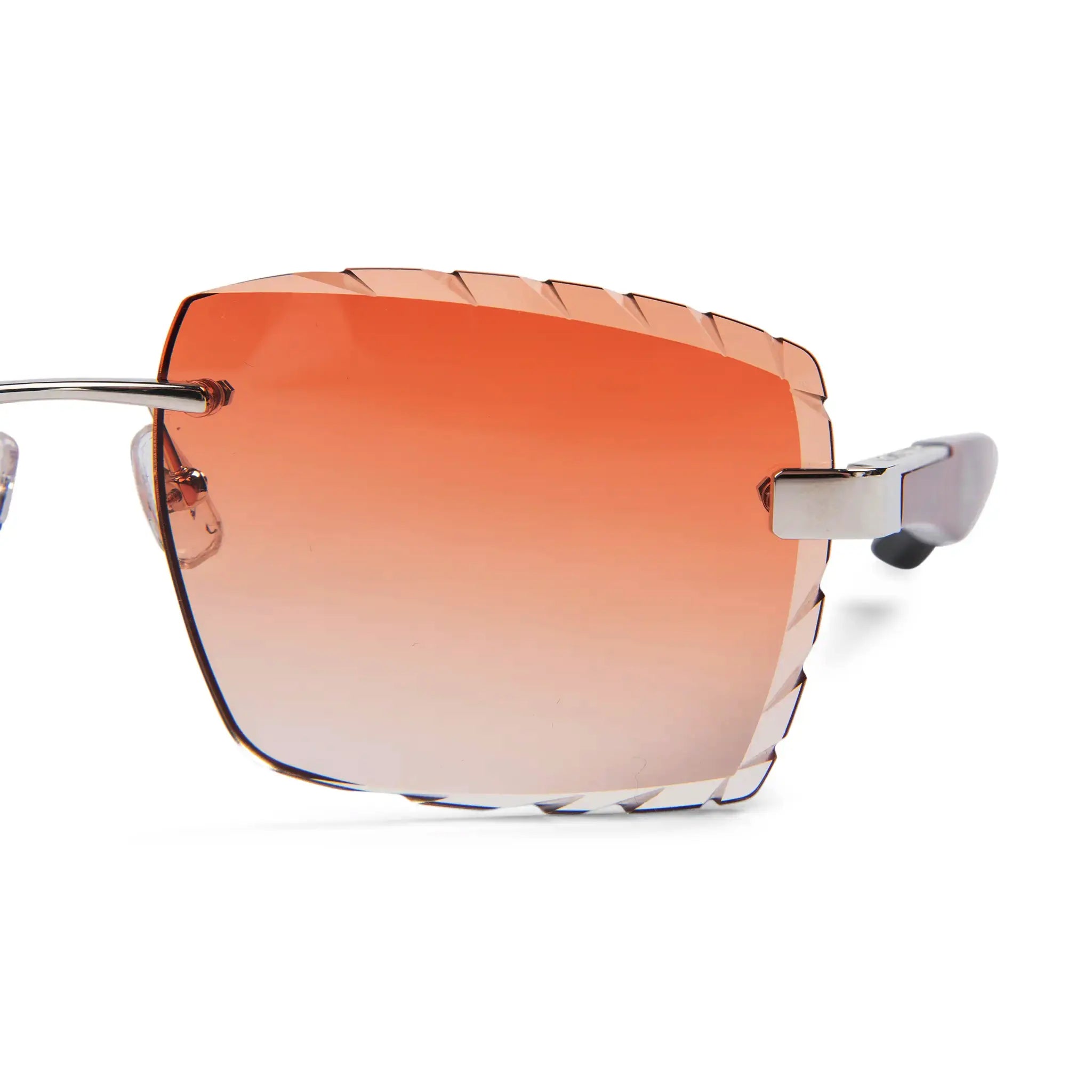 Maybach Eyewear The Artist III Polarized Sunglasses - Custom Brown Fade Diamond Cut Lens - Premium UV Protection - Perfect for Outdoor Activities & Fashion Statement