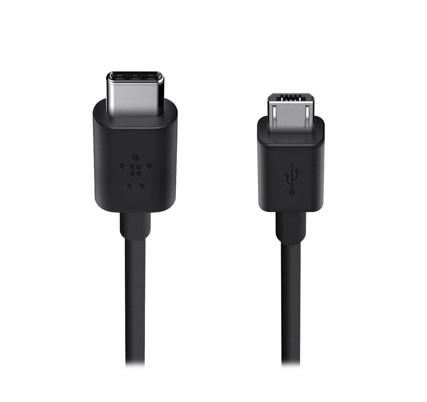 Fast Charging USB-C to Micro USB Adapter Cable - 480MB/s Data Transfer & OTG Sync - 2-in-1 Charging Cord (1M, Black) for Smartphones, Tablets & Power Banks