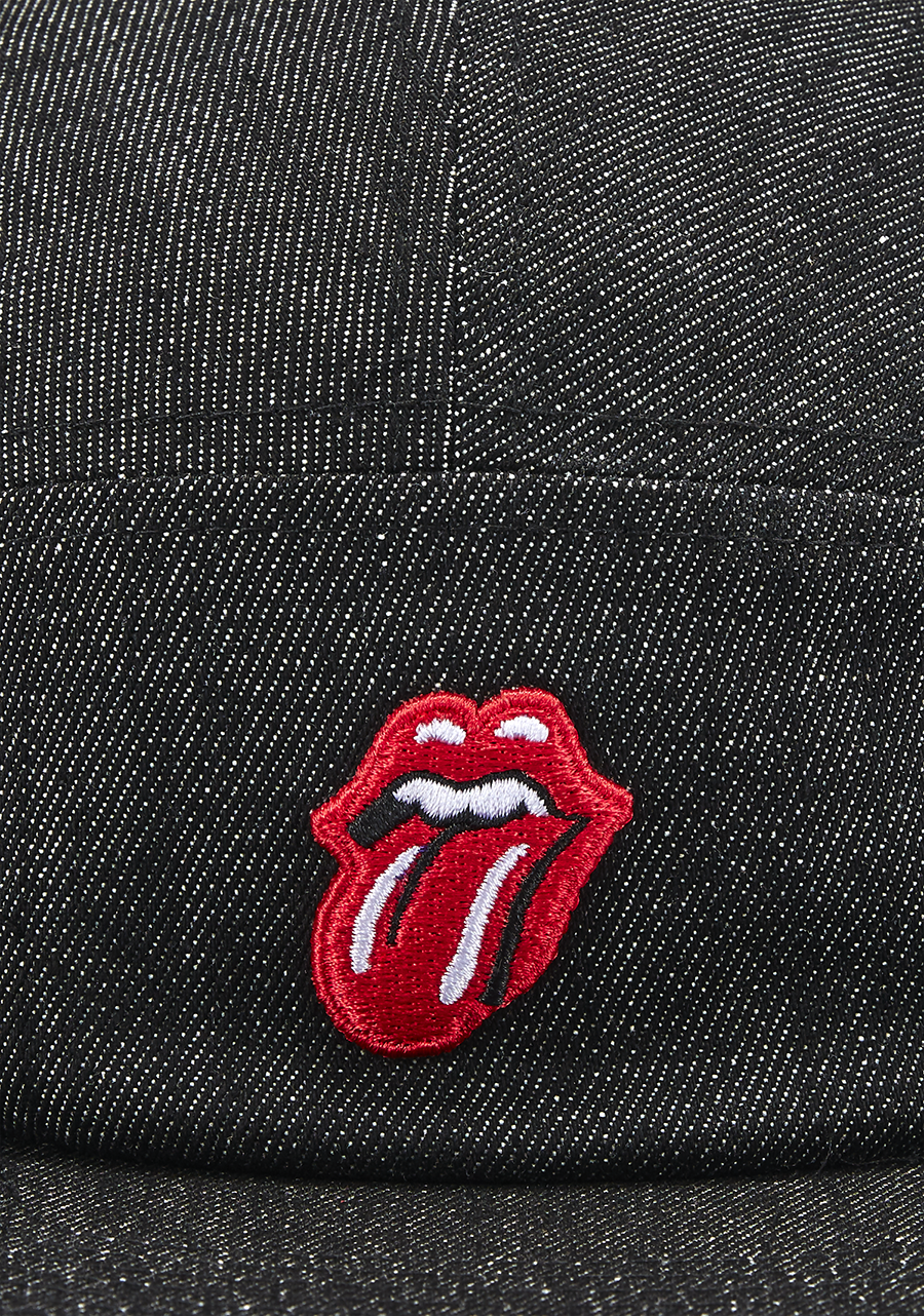 The Rolling Stones Strapback Hat - Black Adjustable Snapback Cap for Men & Women - Perfect for Concerts, Casual Wear & Vintage Style Outfits