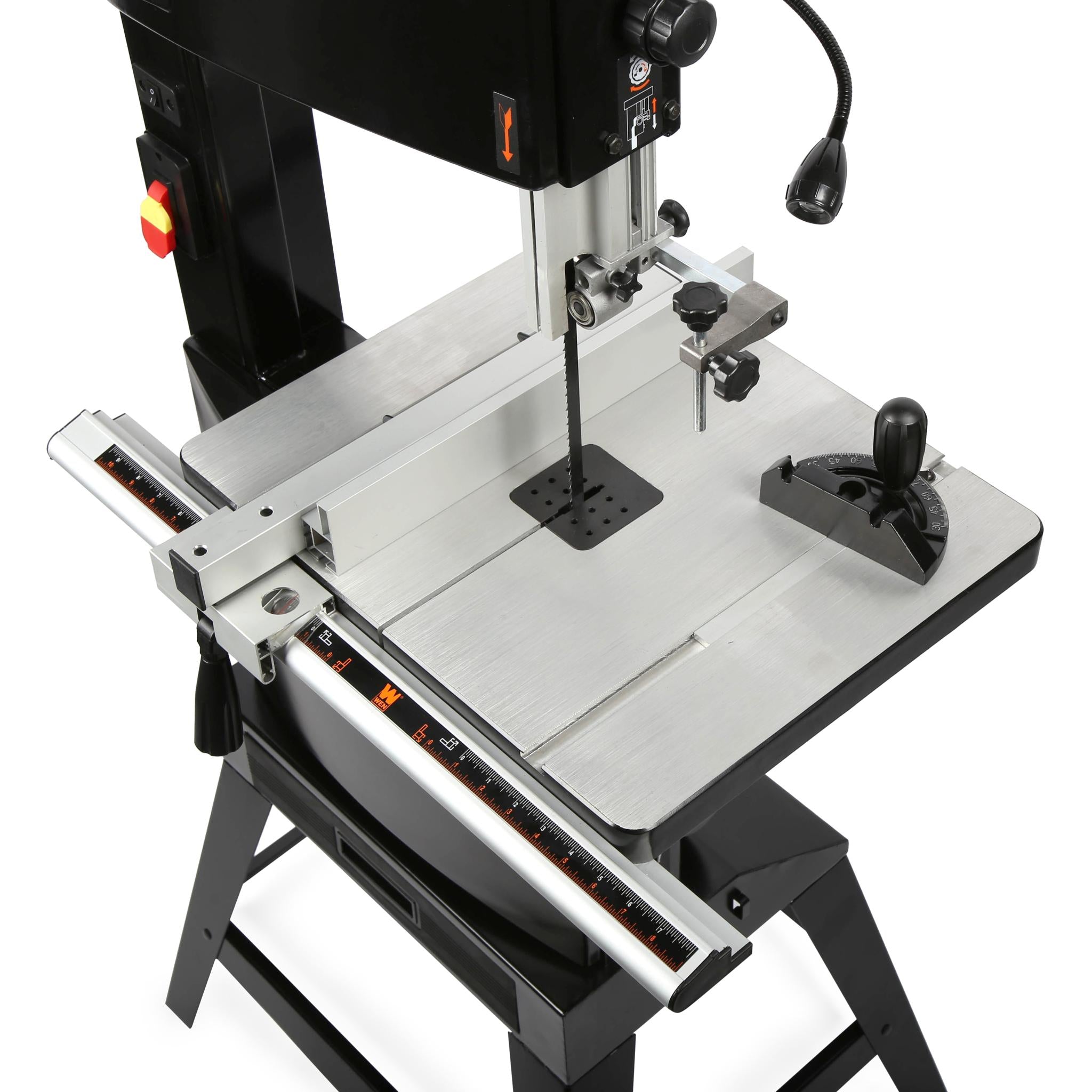 WEN BA1487 14 Inch Two Speed Band Saw with Stand and Work Light - Heavy Duty Woodworking Tool for DIY Projects & Professional Use - Perfect for Cutting Wood, Metal & Plastic in Home Workshop