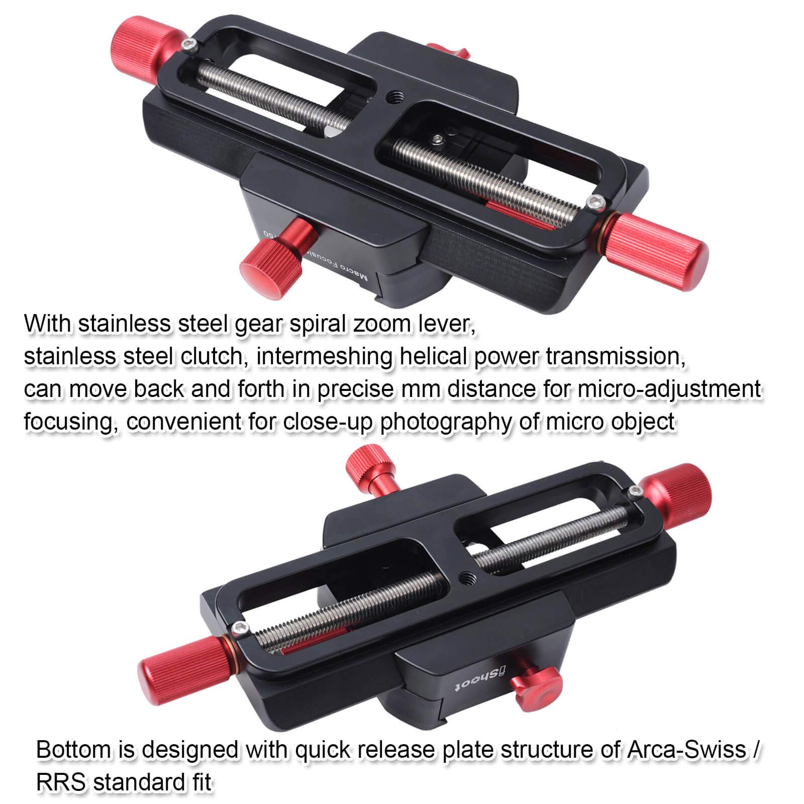 iShoot 150mm Macro Focusing Rail Slider - All Metal Camera Support Bracket with Arca-Swiss Clamp & Quick Release Plate for DSLR/Mirrorless Close-Up Photography - Perfect for Product, Jewelry & Nature Macro Shots