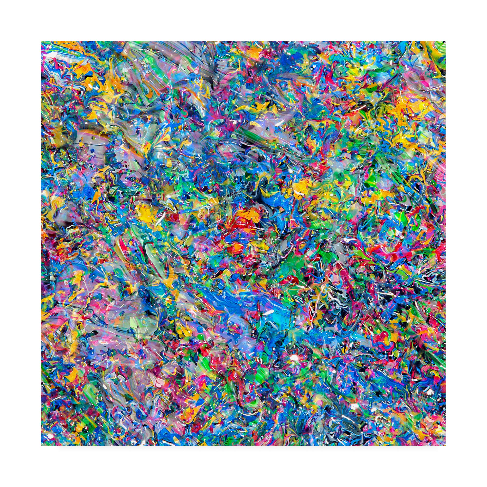 Mark Lovejoy Abstract Splatters 2 Painting - 18x18 Inch Modern Wall Art for Living Room, Bedroom & Office Decor | Trademark Fine Art