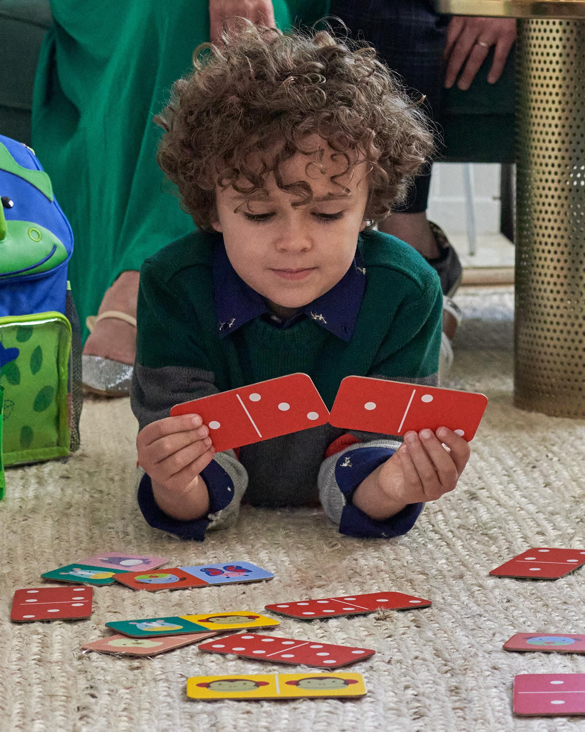 Skip Hop Zoo Crew Dominoes Set - Animal-Themed Educational Domino Game for Toddlers & Kids - Perfect for Family Game Night, Preschool Learning & Travel Entertainment