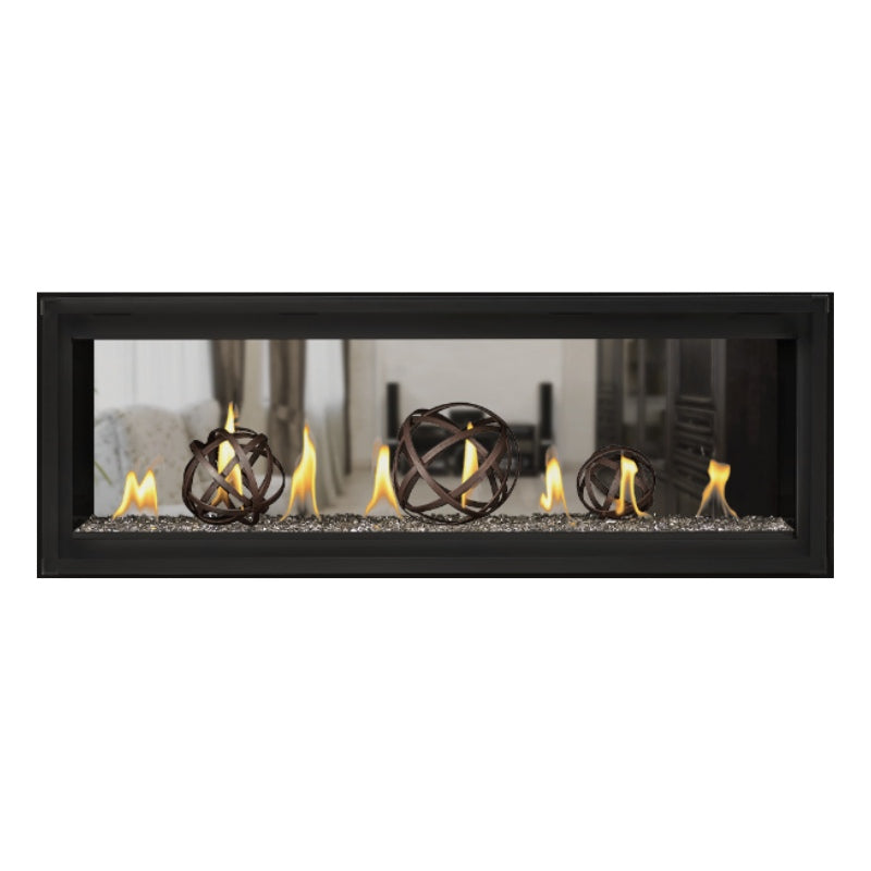 Napoleon Luxuria 50 See Through Linear Direct Vent Gas Fireplace - LVX50N2X | Modern Home Heating Solution for Living Rooms & Patios