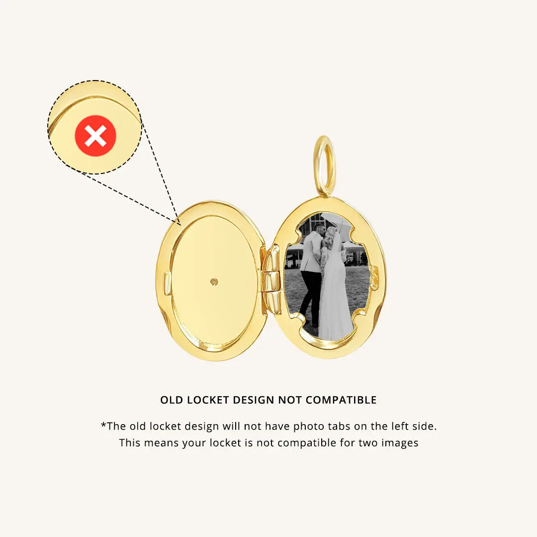 Personalized Oval Photo Locket - Engravable Silver Heart Pendant Necklace for Loved Ones | Perfect for Anniversaries, Valentine's Day & Memorial Gifts