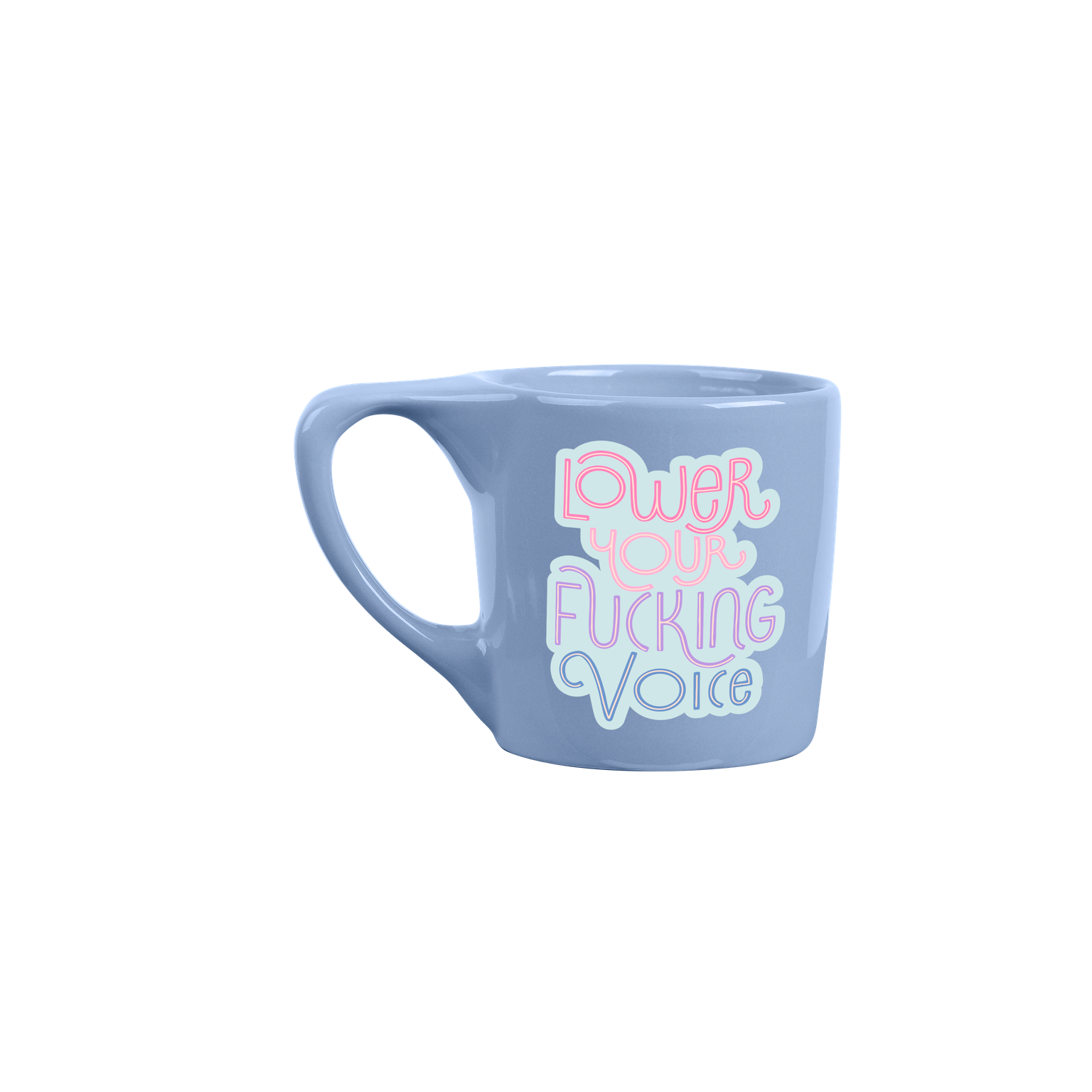 Lower Your Voice Element Mug - Funny Insulated Coffee Cup for Office, Home & Gifts - Perfect for Tea, Hot Chocolate & Morning Coffee