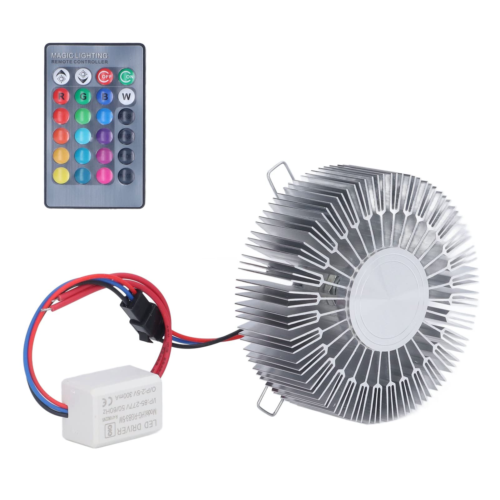 Sunflower Wall Lamp - 3W RGB LED Recessed Ceiling Light with Remote Control, Aluminum Color-Changing Fixture for Bedroom, Living Room & Home Decor