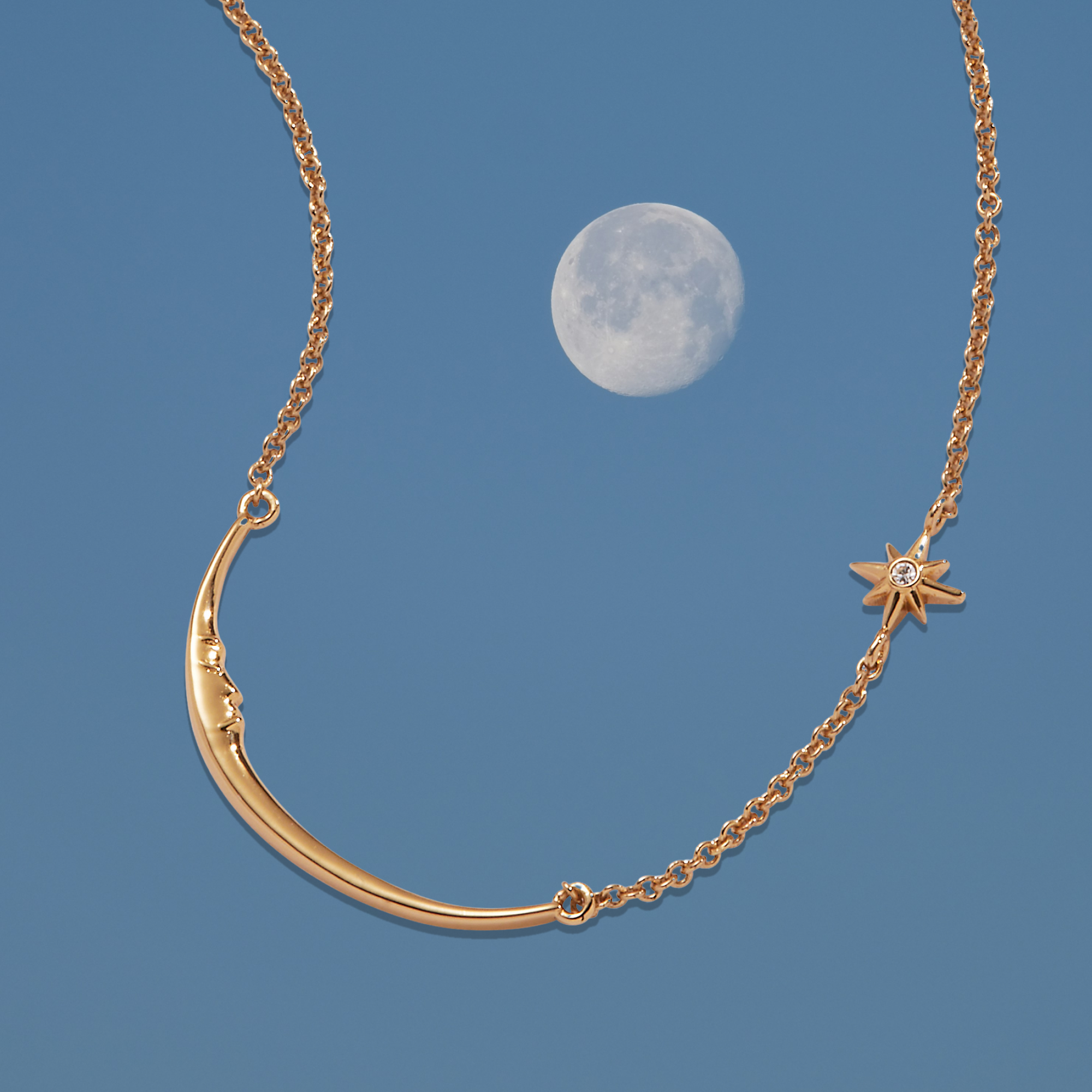 Crescent Moon Necklace for Women - Elegant Silver Moon Pendant Jewelry Gift for Her - Perfect for Everyday Wear, Date Nights & Special Occasions