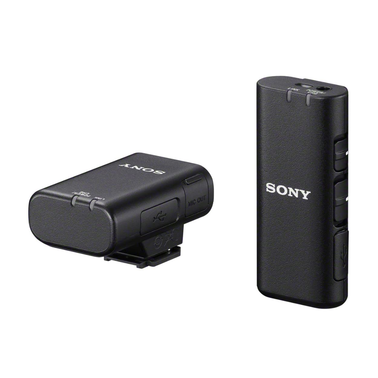 Sony ECM-W2BT Digital Bluetooth Wireless Microphone Kit with Compact Stereo Lavalier Mic & 30W PD Dual-Port Charger - Perfect for Vlogging, Podcasting, Live Streaming & Content Creation (3-Piece Bundle)