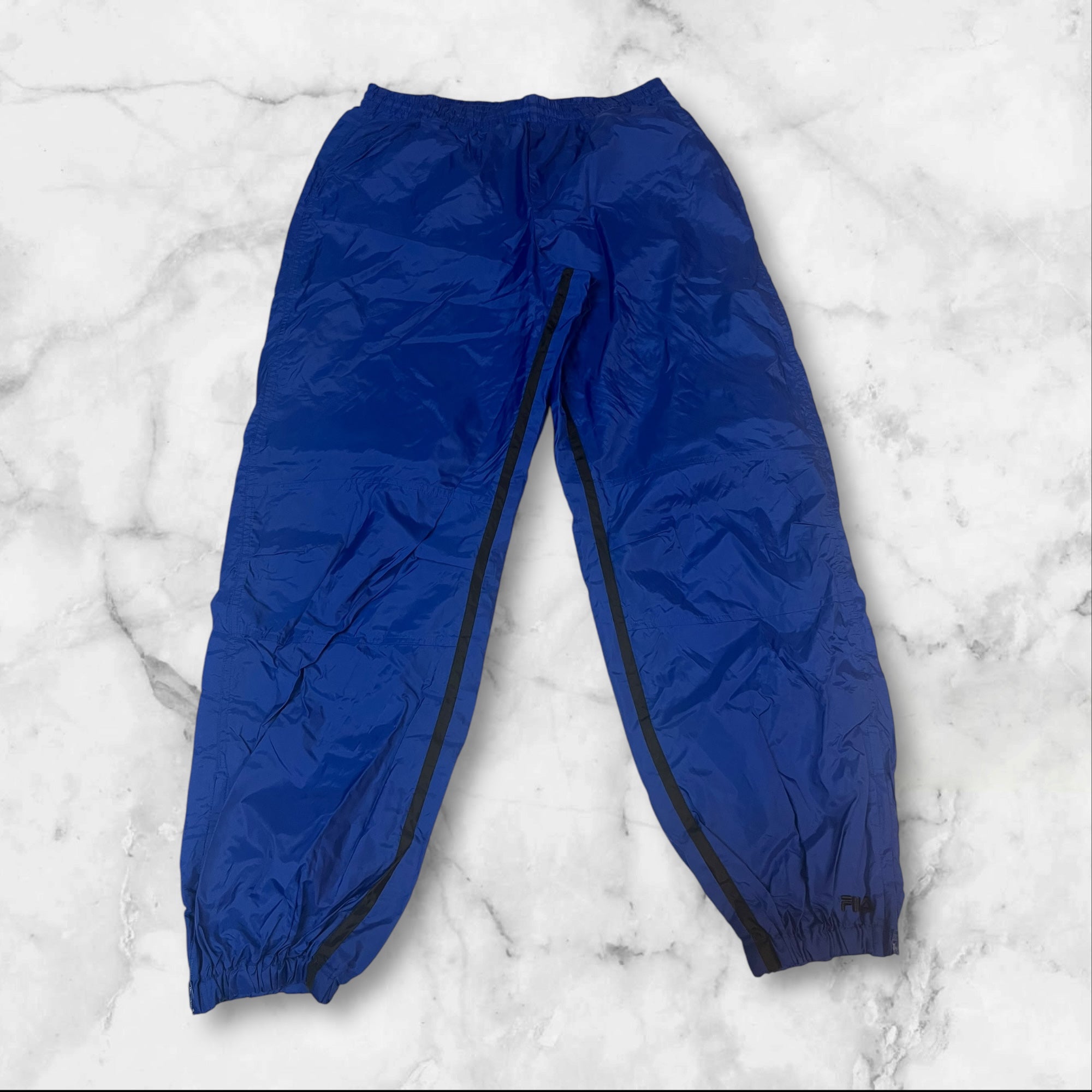 Vintage Fila Trackpants Men's XL (Fits Medium) - Retro Athletic Joggers for Casual Wear, Gym & Street Style