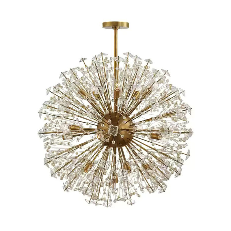 Dickinson Chandelier - Elegant Crystal Ceiling Light Fixture for Dining Room, Living Room & Bedroom | Modern Home Lighting Decor