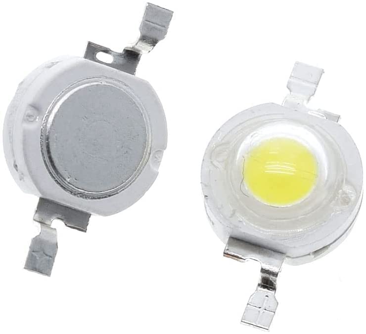 10PCS High Power 3W LED Bulb Chips - 6000K Cool White SMD Lamp Beads for Spotlights, Downlights - Energy Efficient Lighting for Home, Office, and Commercial Spaces