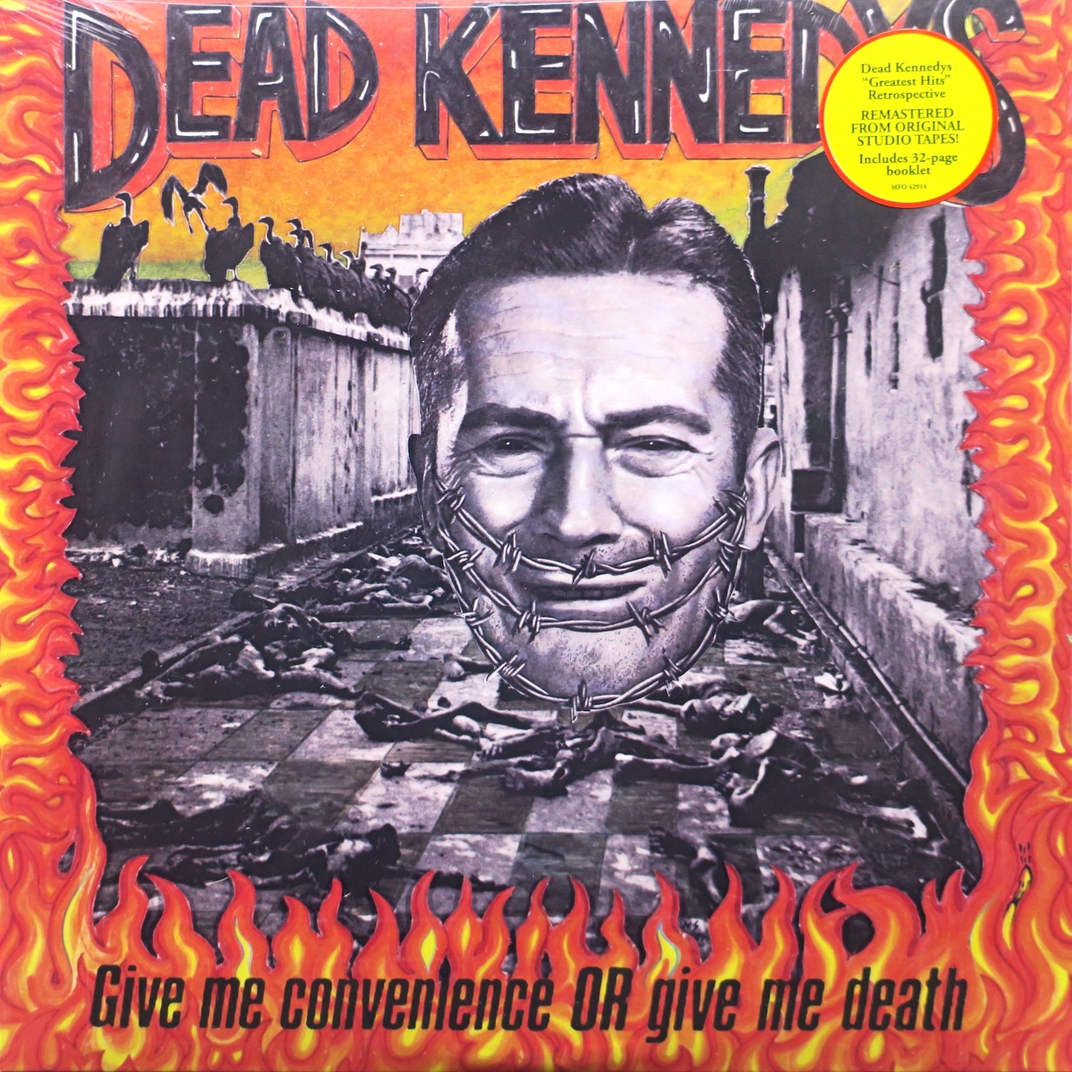 DEAD KENNEDYS 'Give Me Convenience Or Give Me Death' Remastered Vinyl LP Record with Booklet - Punk Rock Music Collectible for Home Decor & Audiophile Listening