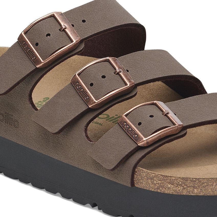 Birkenstock Florida Platform Vegan Sandals in Mocha - Comfortable & Stylish for Women, Perfect for Summer Outings & Casual Wear