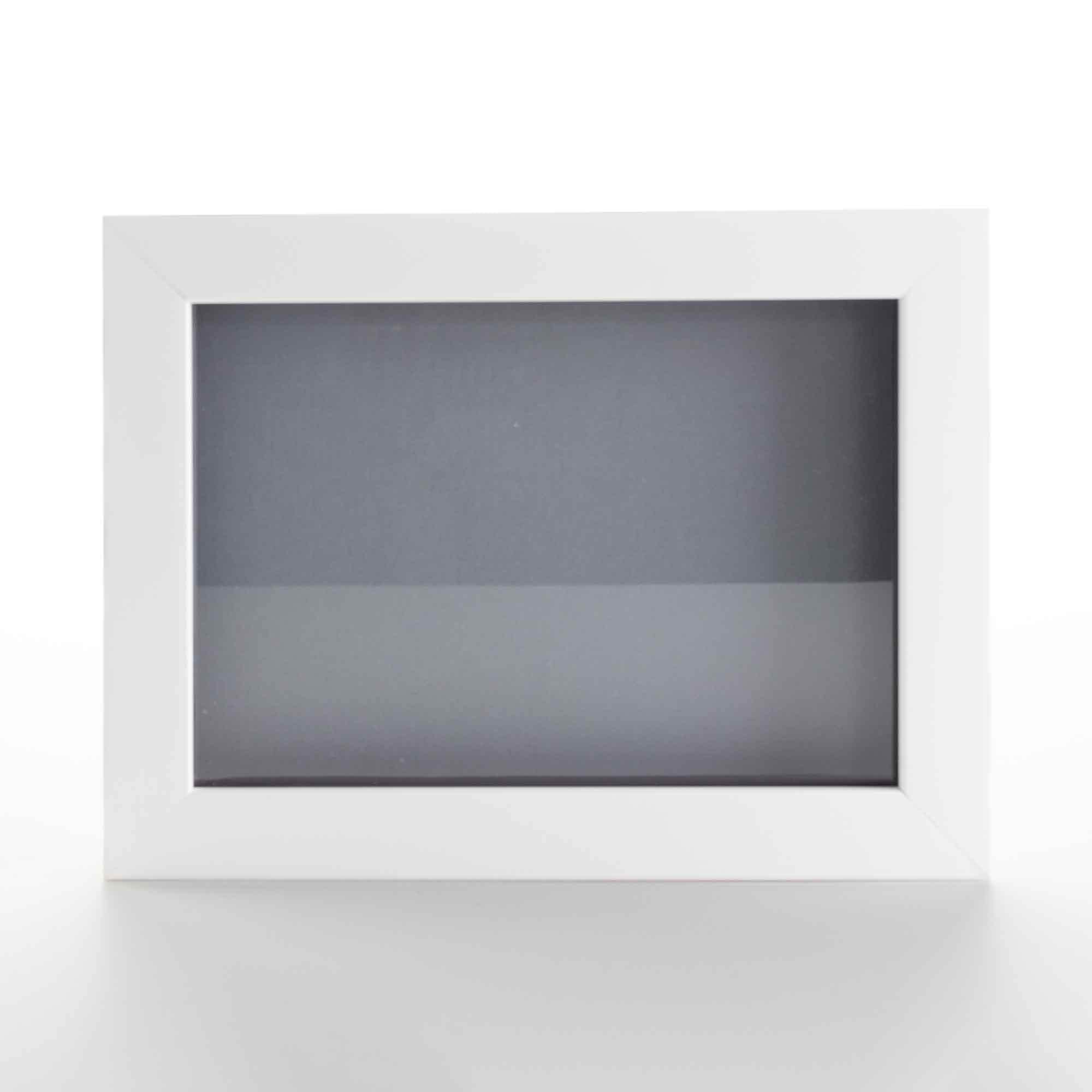 16x28 Shadow Box Frame - Solid Pine Wood Display Case with Grey Acid-Free Backing, UV Protective Acrylic & Hanging Hardware - 0.75